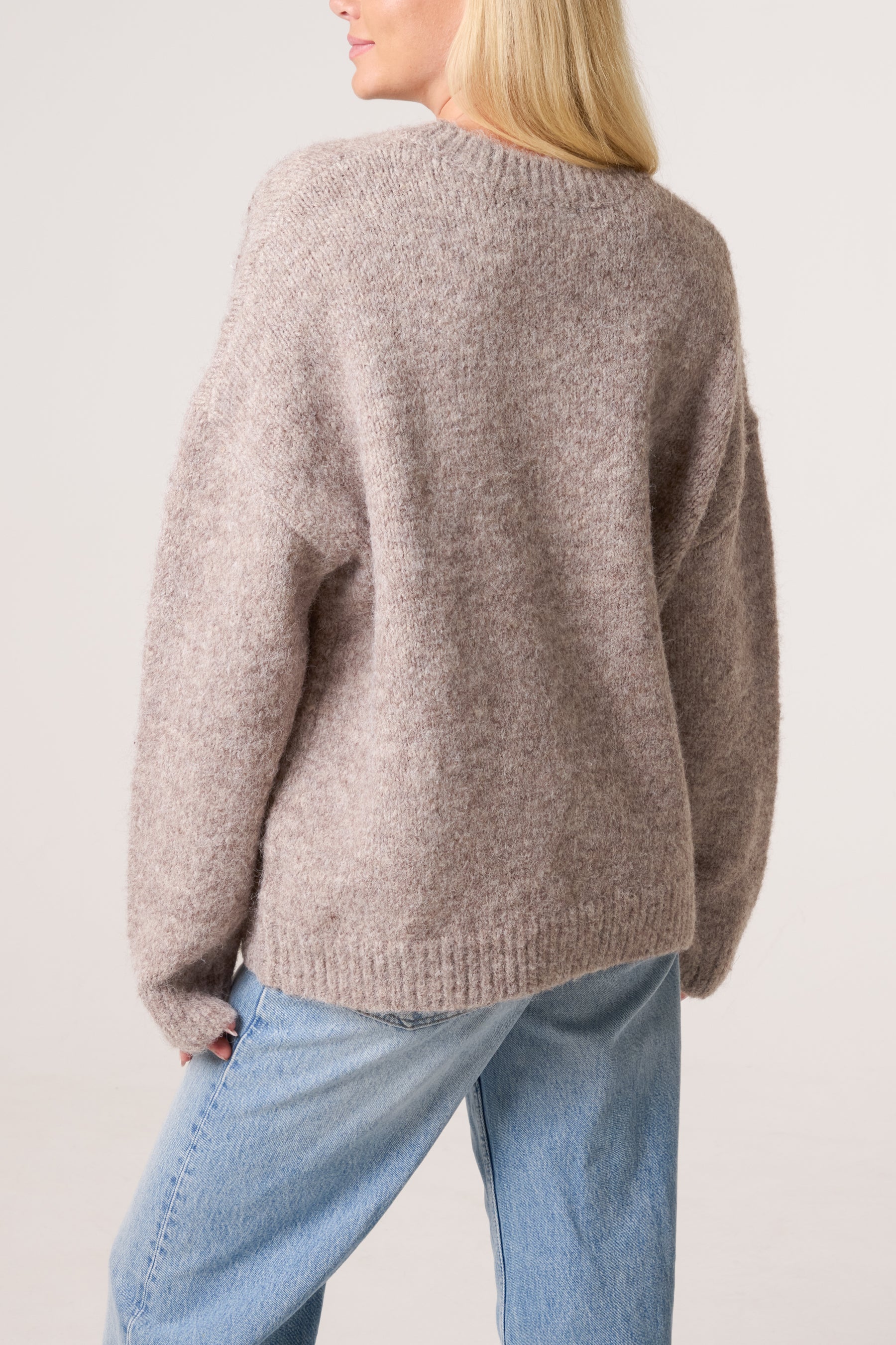 Flower Embroidered Knit Jumper