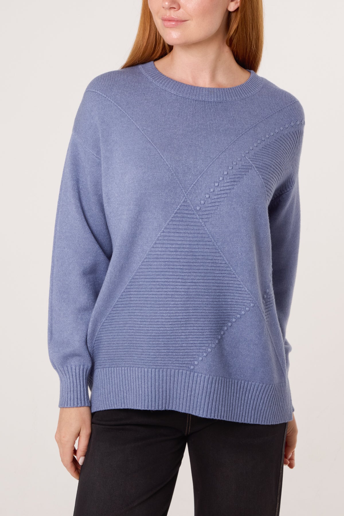 Argyle Stitch Detail Jumper