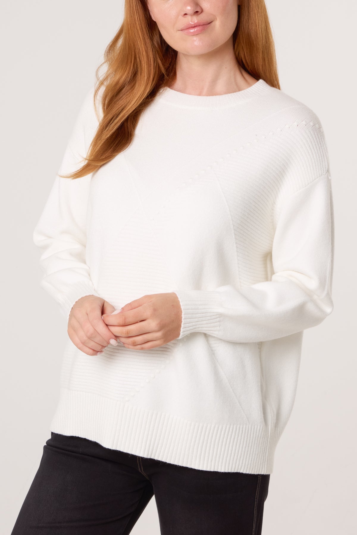 Argyle Stitch Detail Jumper