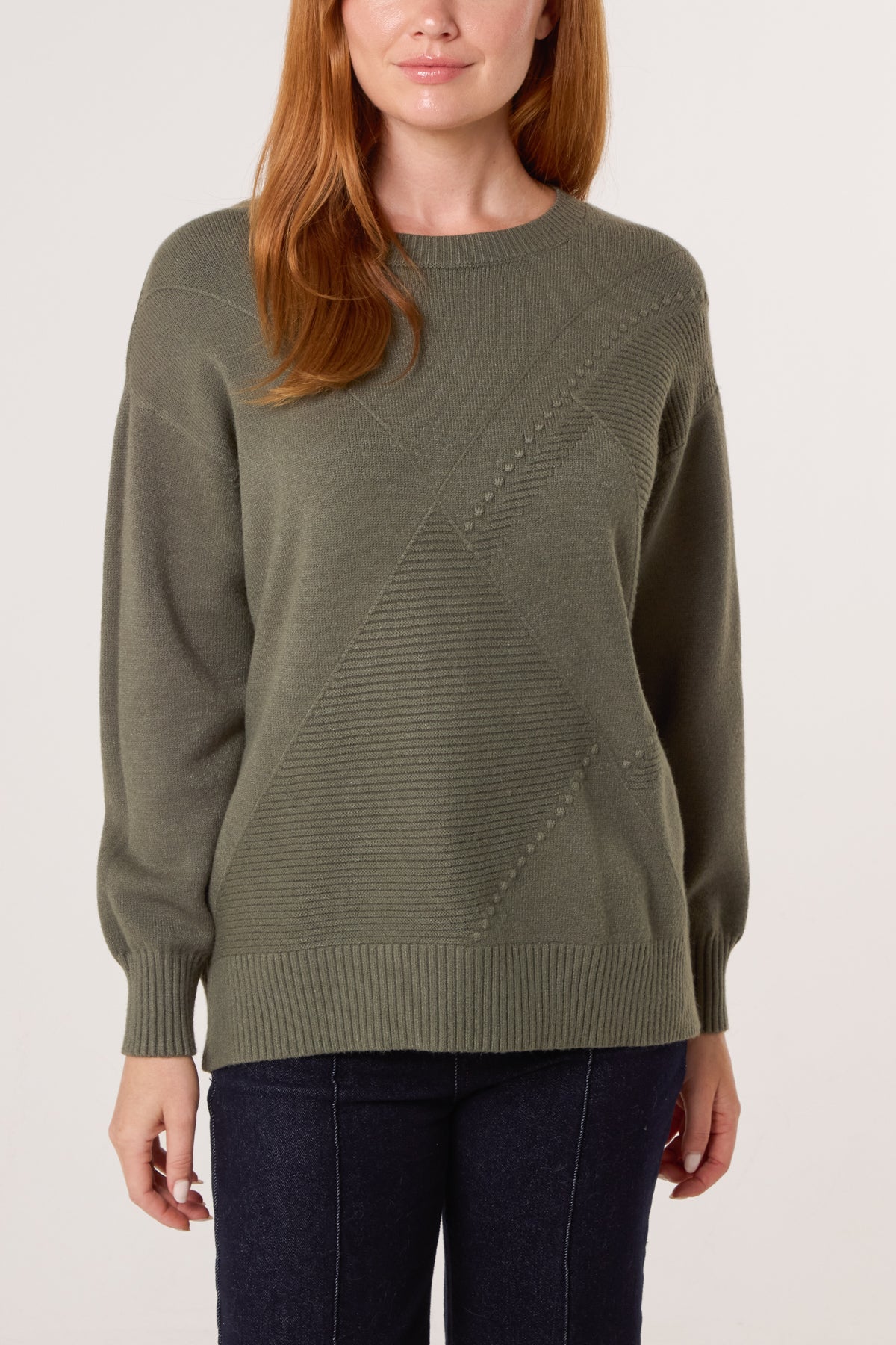 Argyle Stitch Detail Jumper