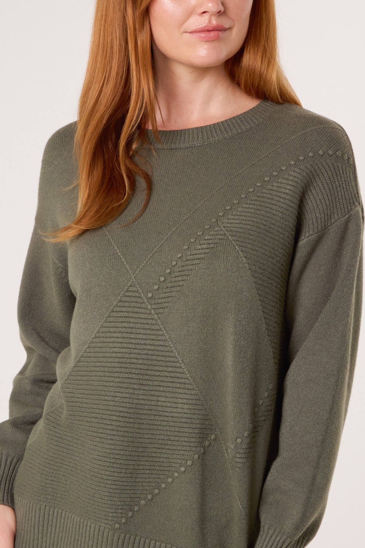 Argyle Stitch Detail Jumper