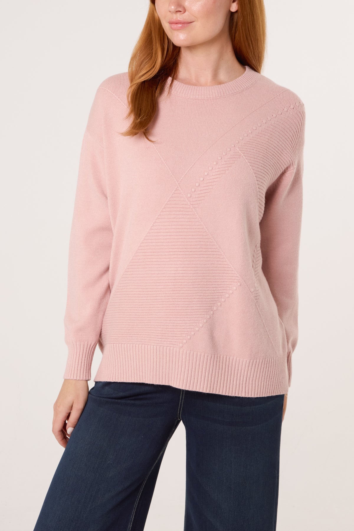 Argyle Stitch Detail Jumper