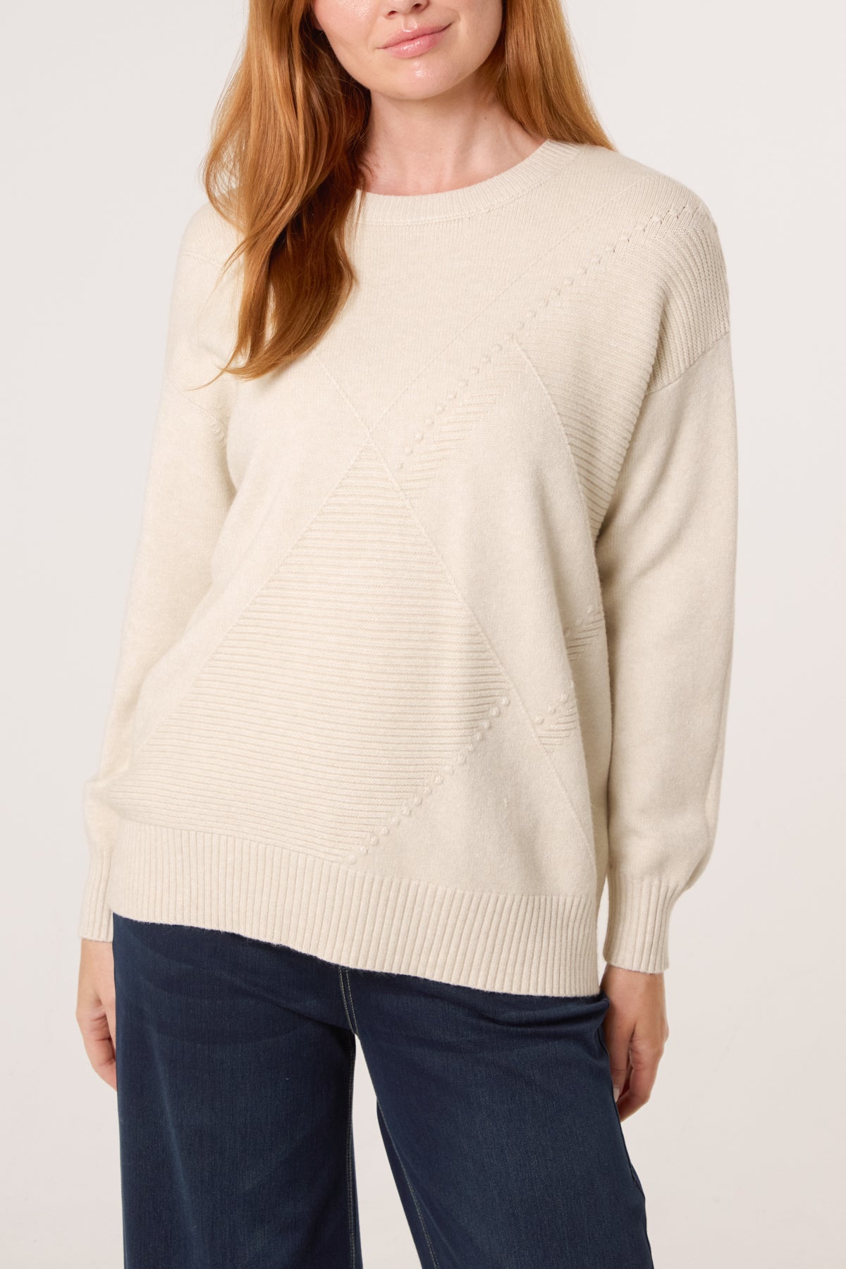 Argyle Stitch Detail Jumper