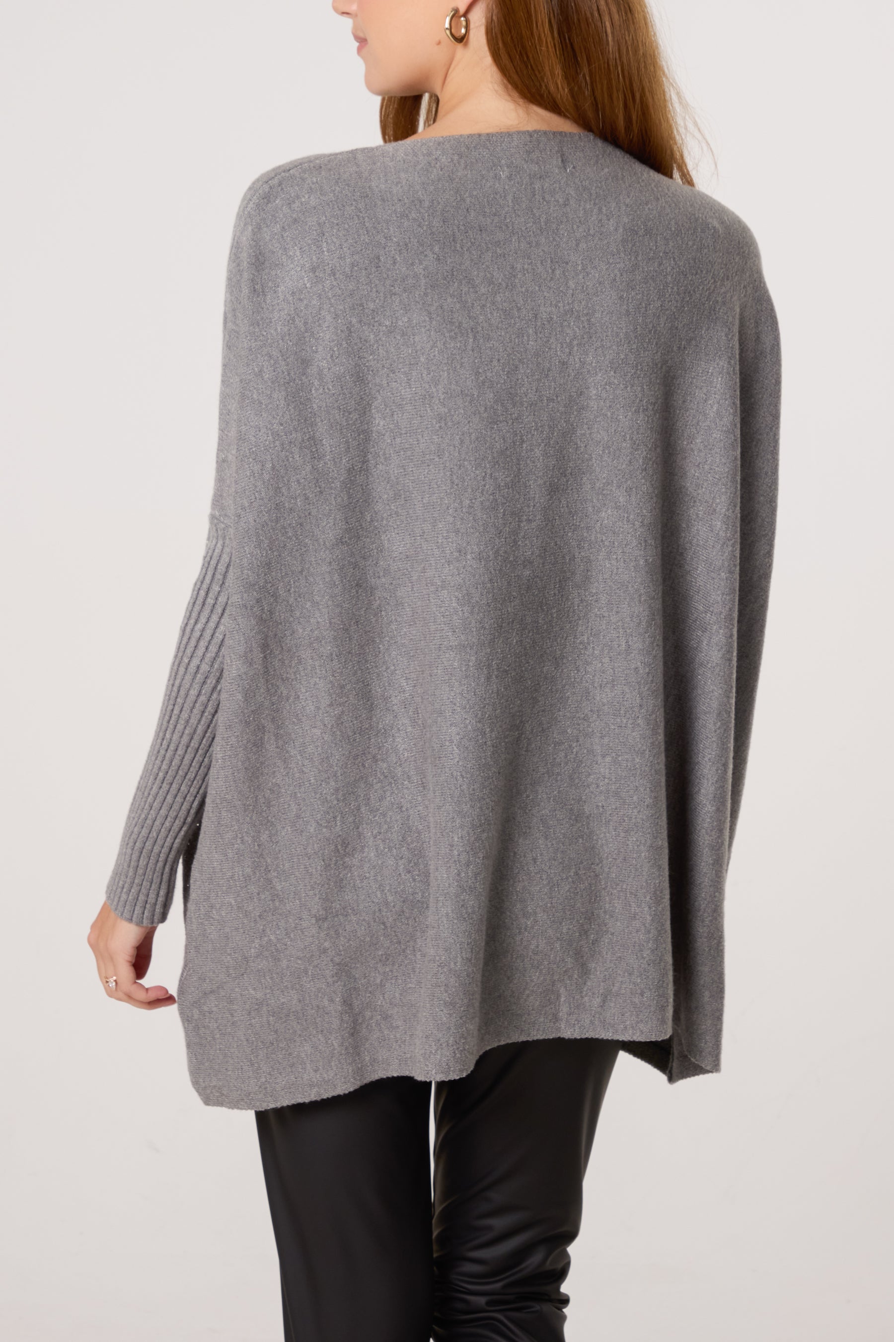 Scattered Embellished Batwing Knit Jumper