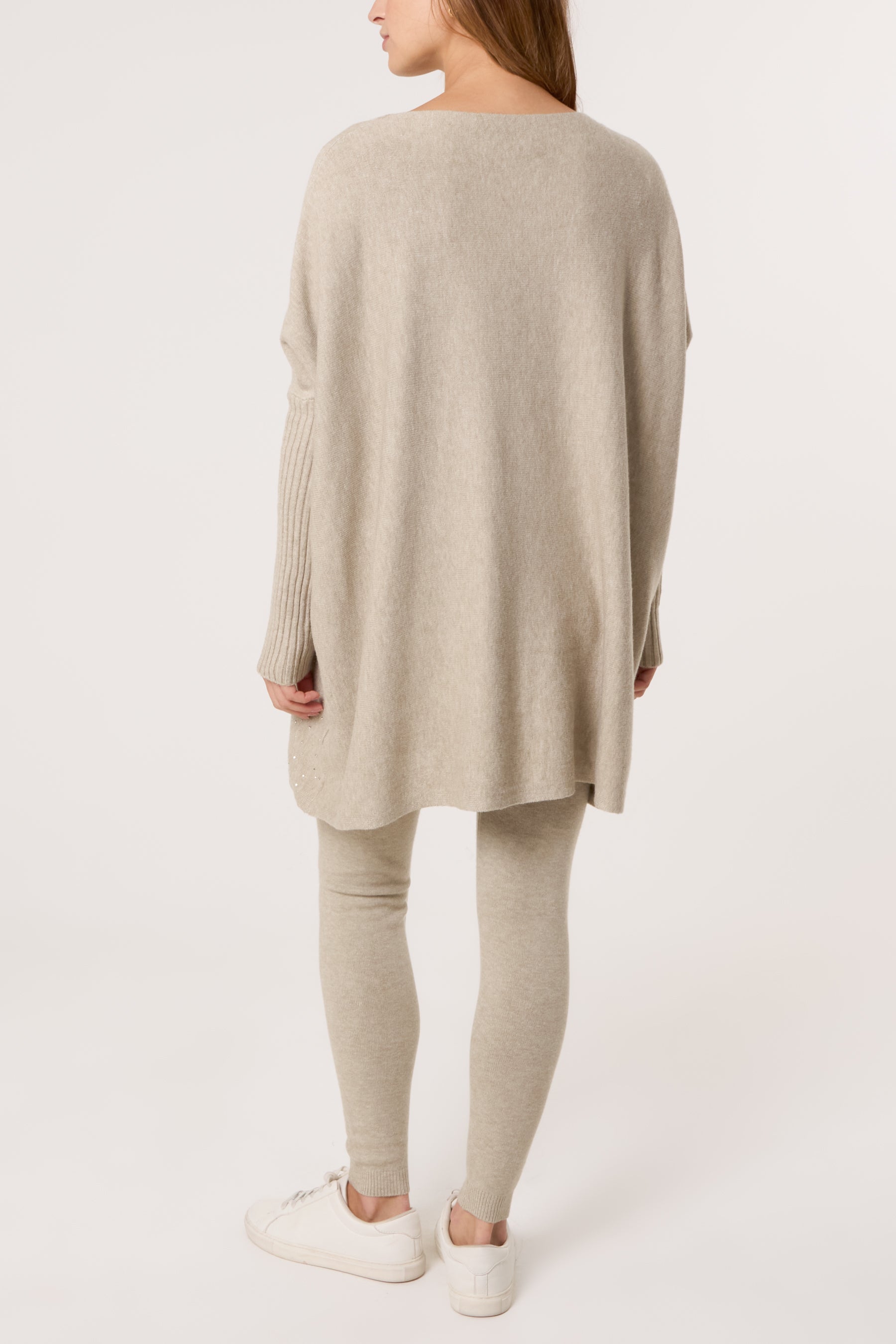 Scattered Embellished Jumper & Leggings Knit Co-Ord