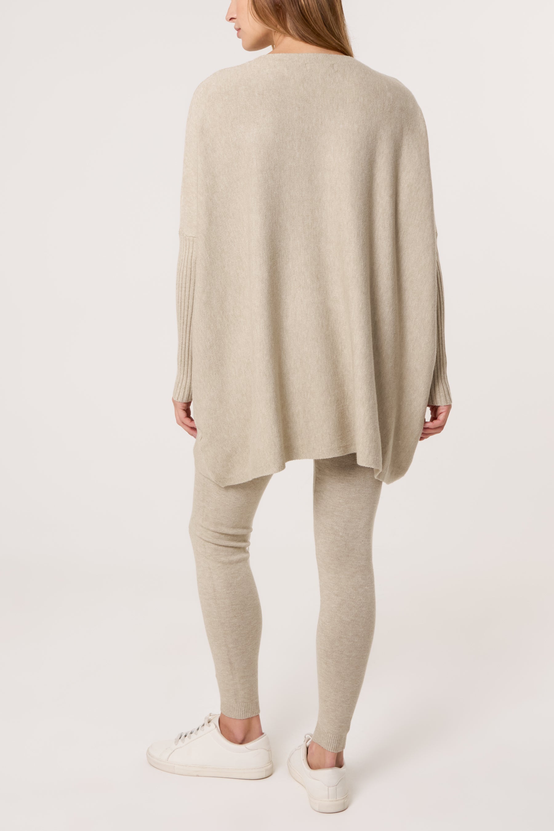 Embellished Hearts Batwing Knit Jumper