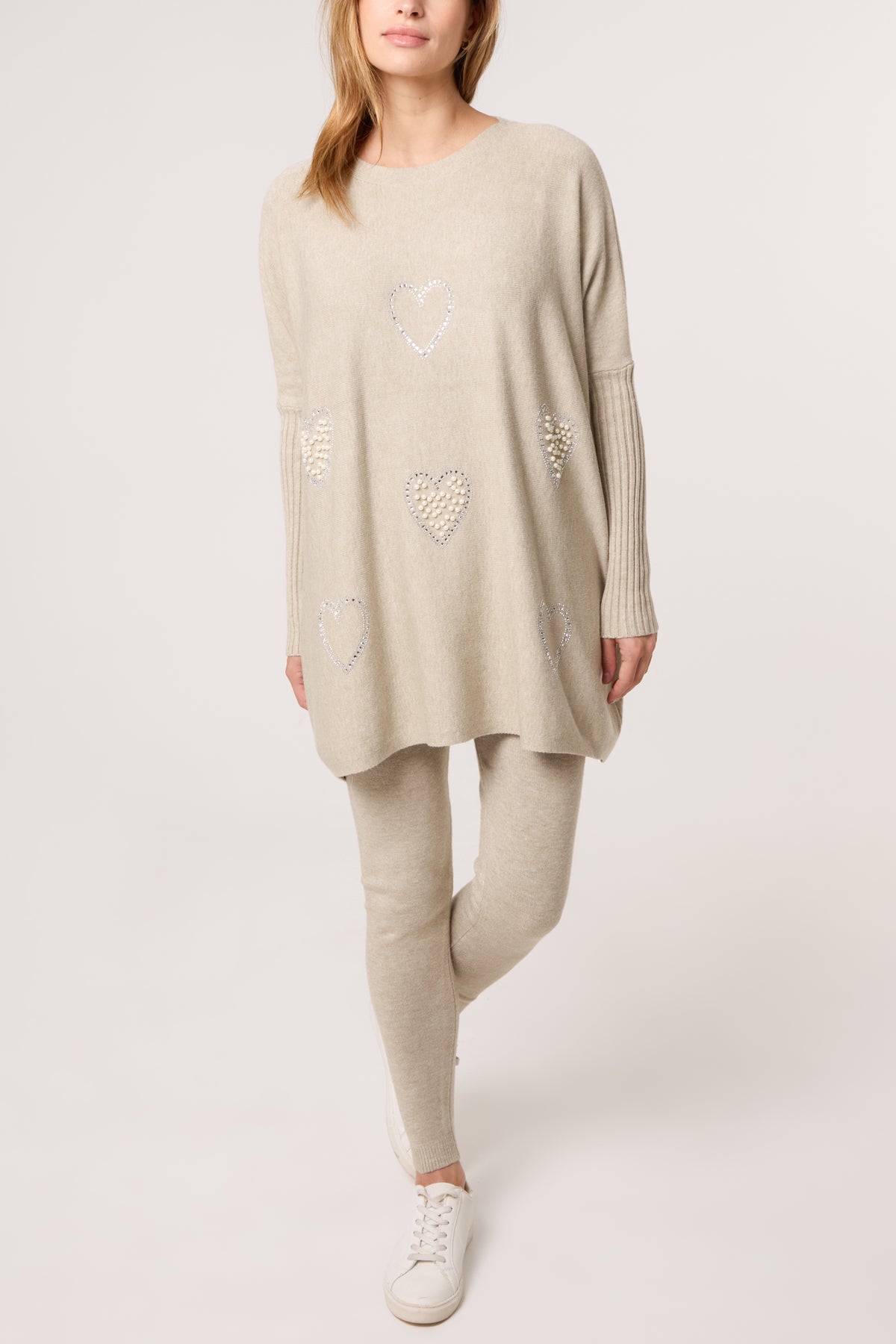 Embellished Hearts Jumper