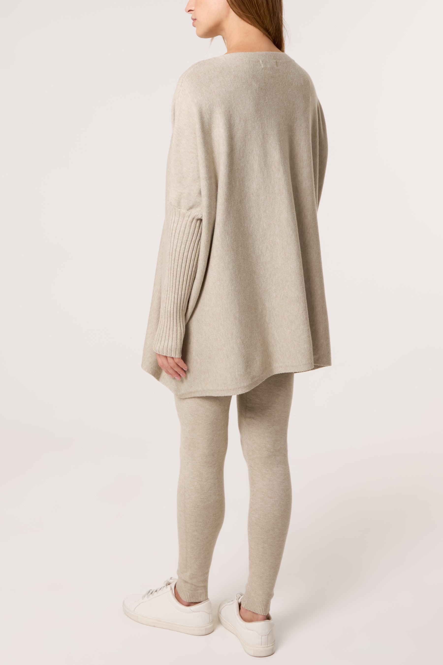 Diamante Heart Batwing Knit Jumper