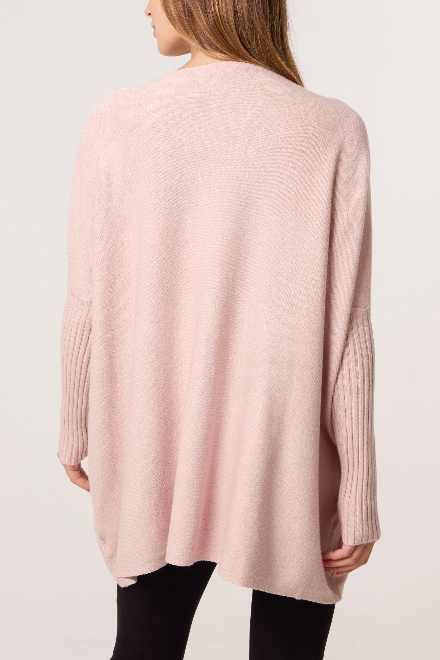 Scattered Embellished Batwing Knit Jumper