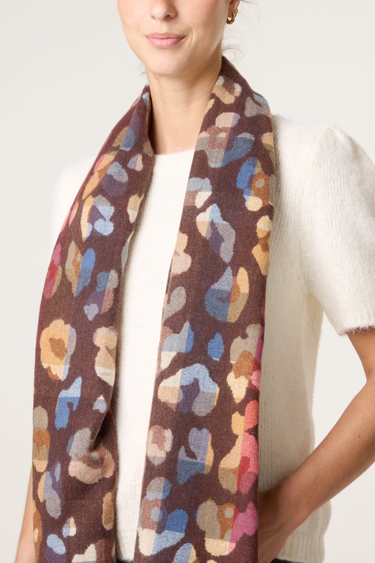 Colourful Animal Print Scarf