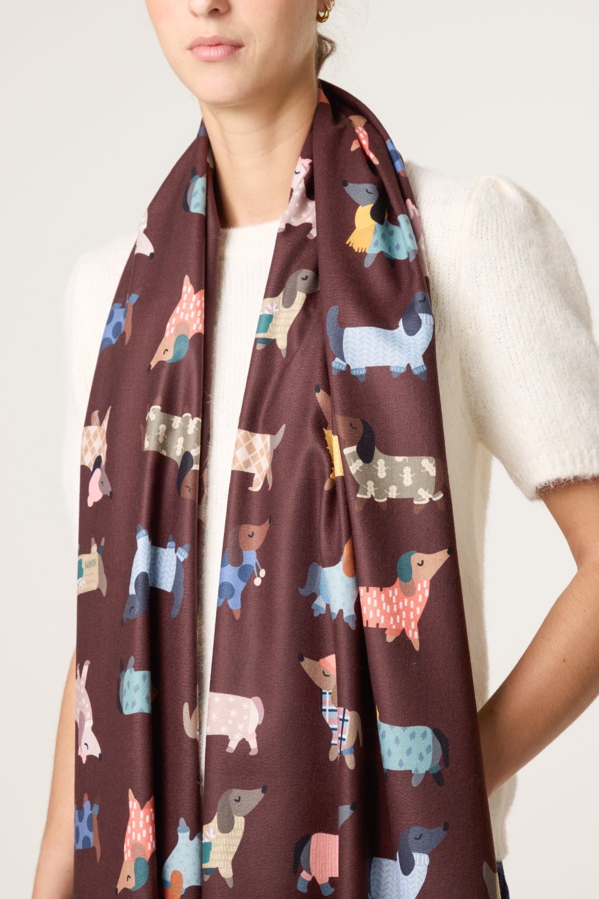 Dachshund Print Scarf