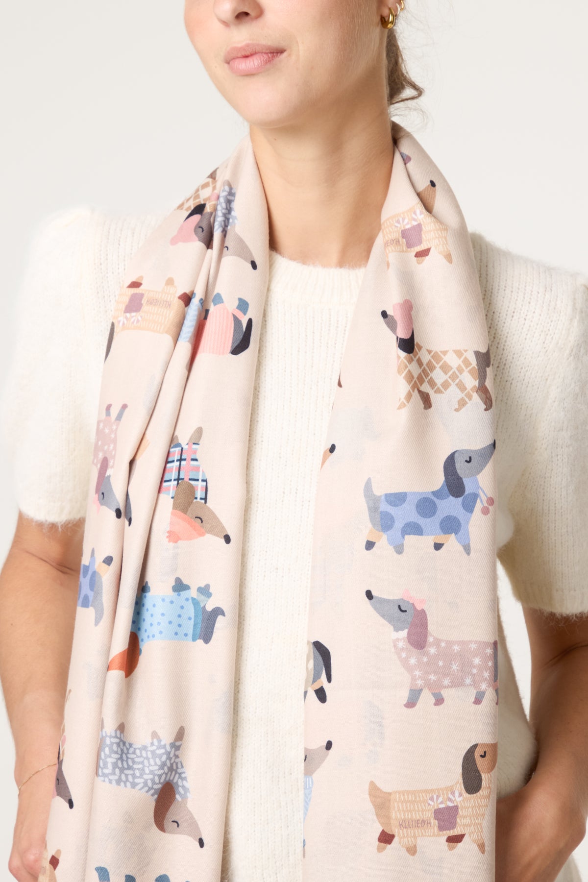 Dachshund Print Scarf