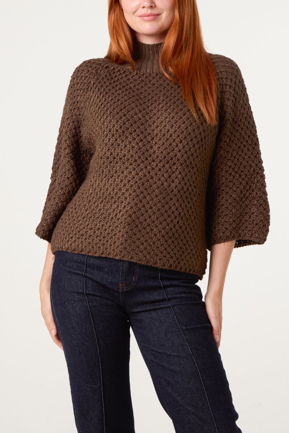 Waffle Knit Essential Jumper