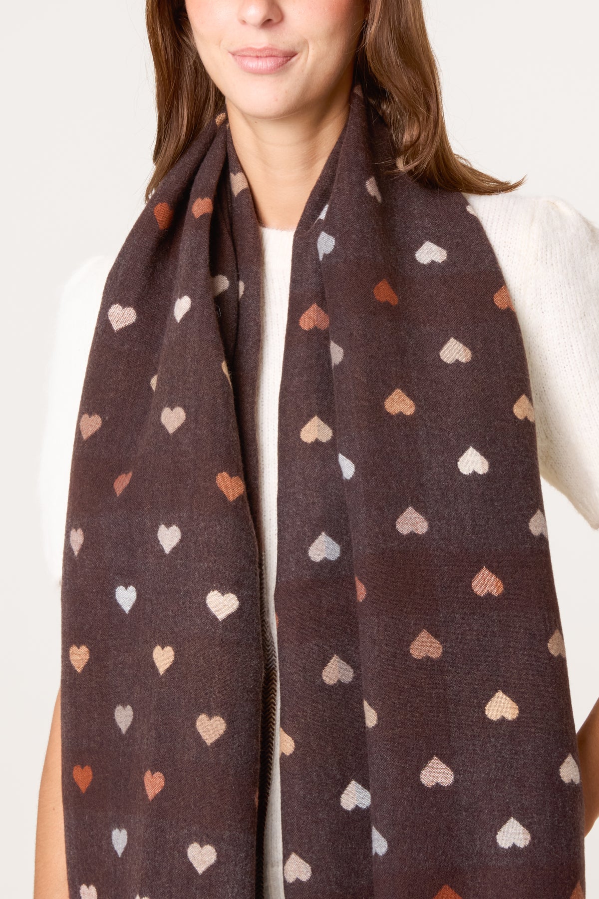 Heart Print Scarf