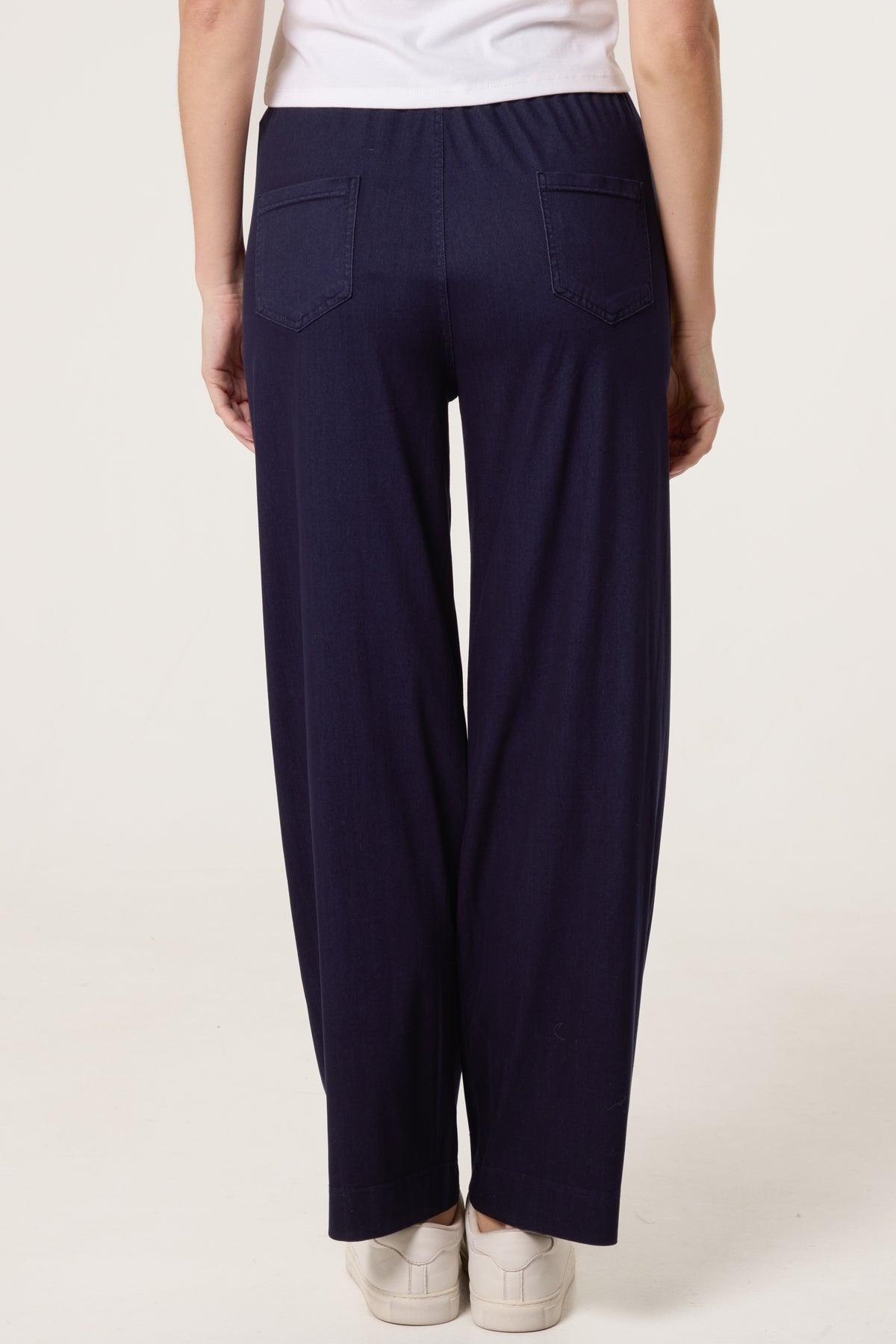 Seam Detail Wide Leg Pants