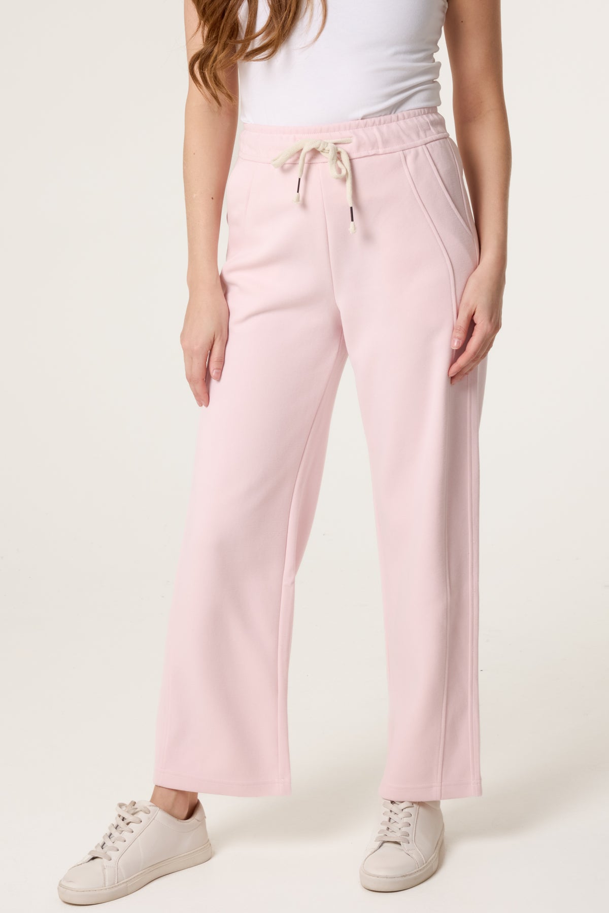 Elastic Waist Trouser With Tie