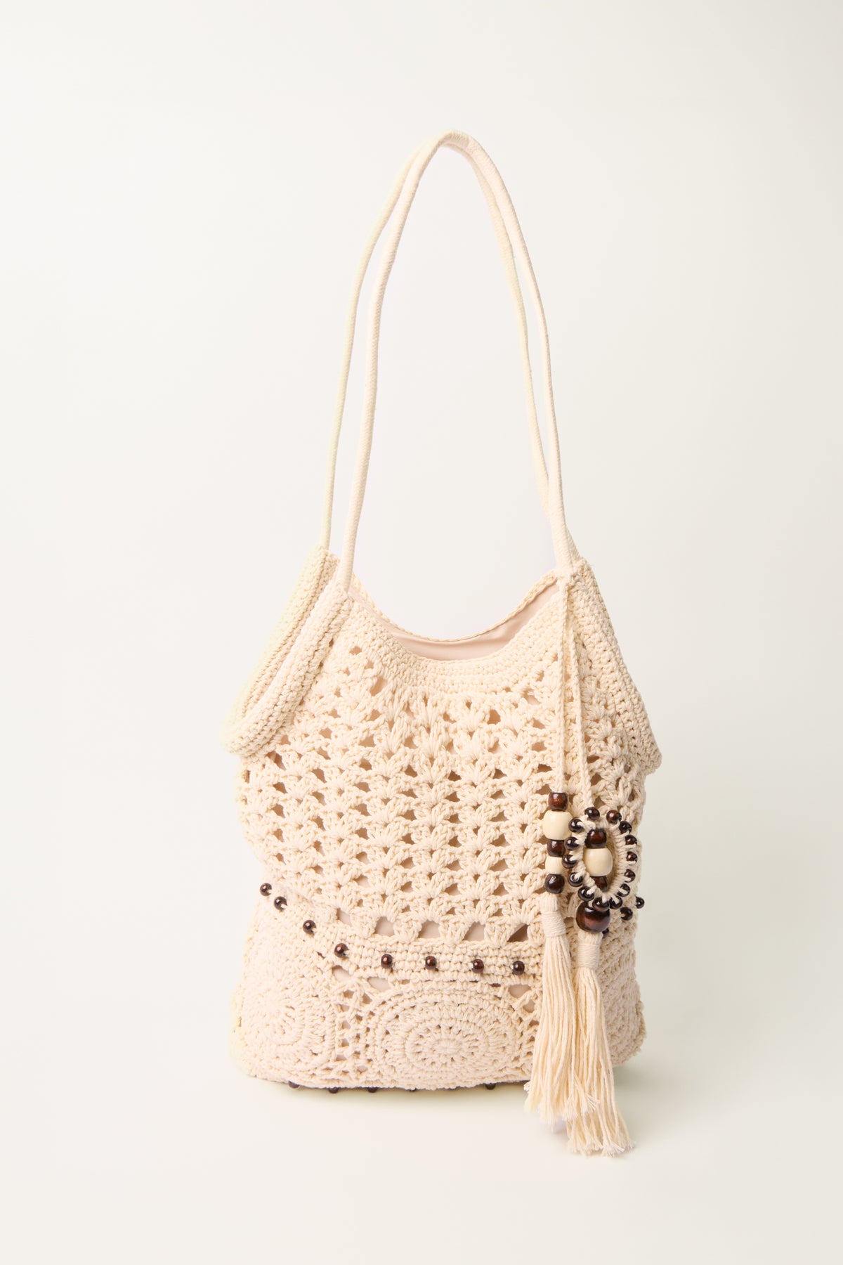 Crochet & Beaded Tassels Bag