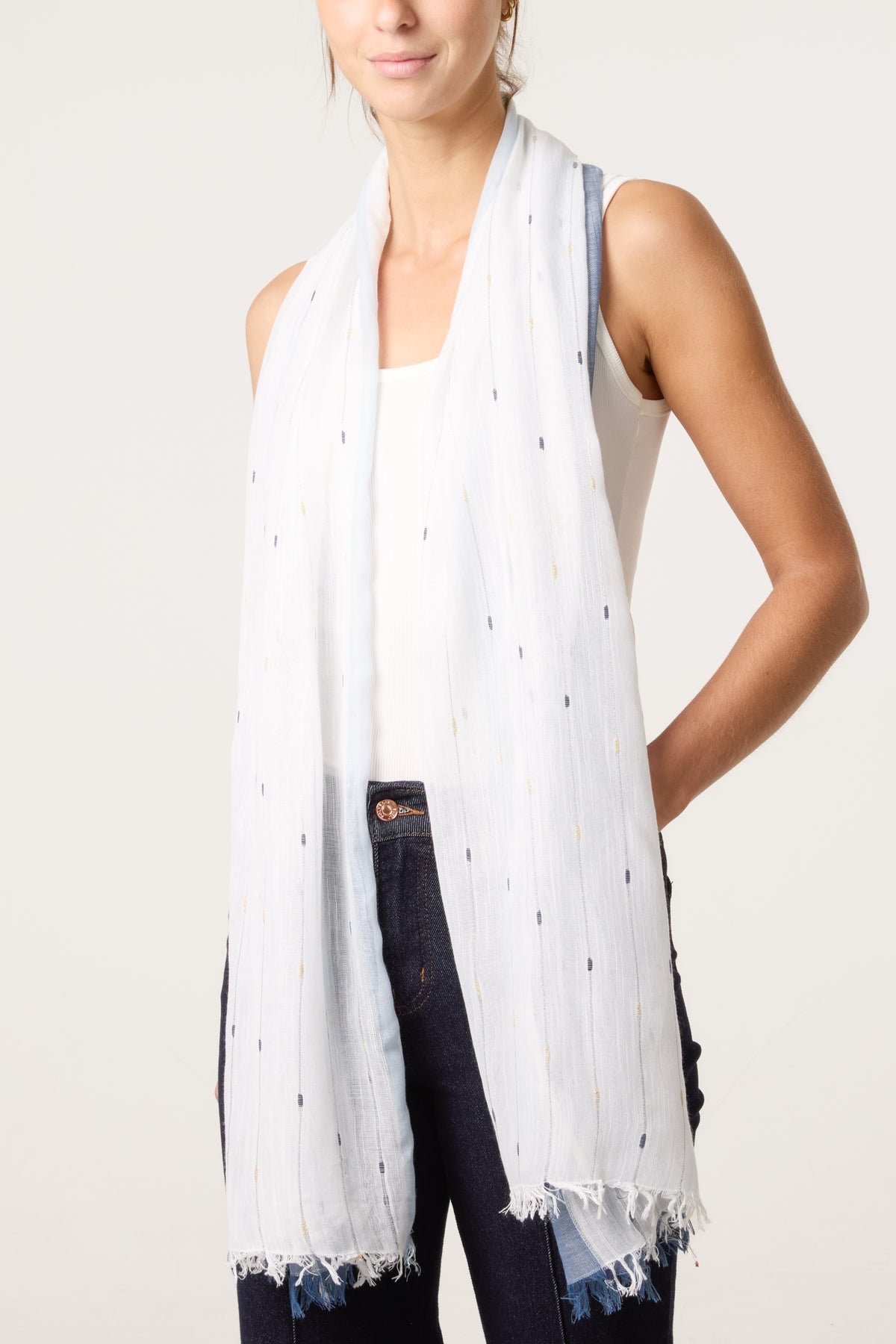 Two-Tone Dash Scarf