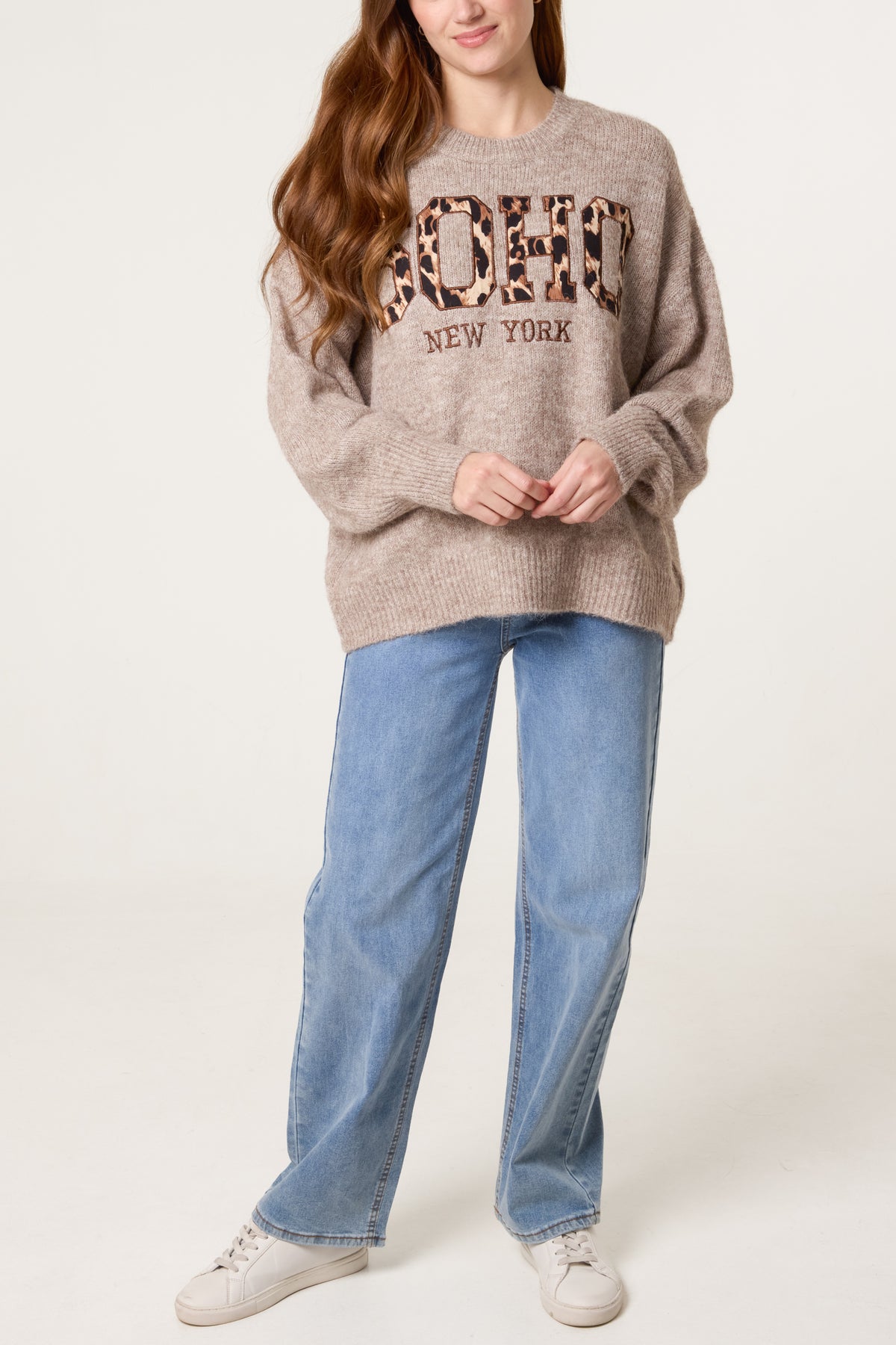 Soho New York Leopard Knit Jumper