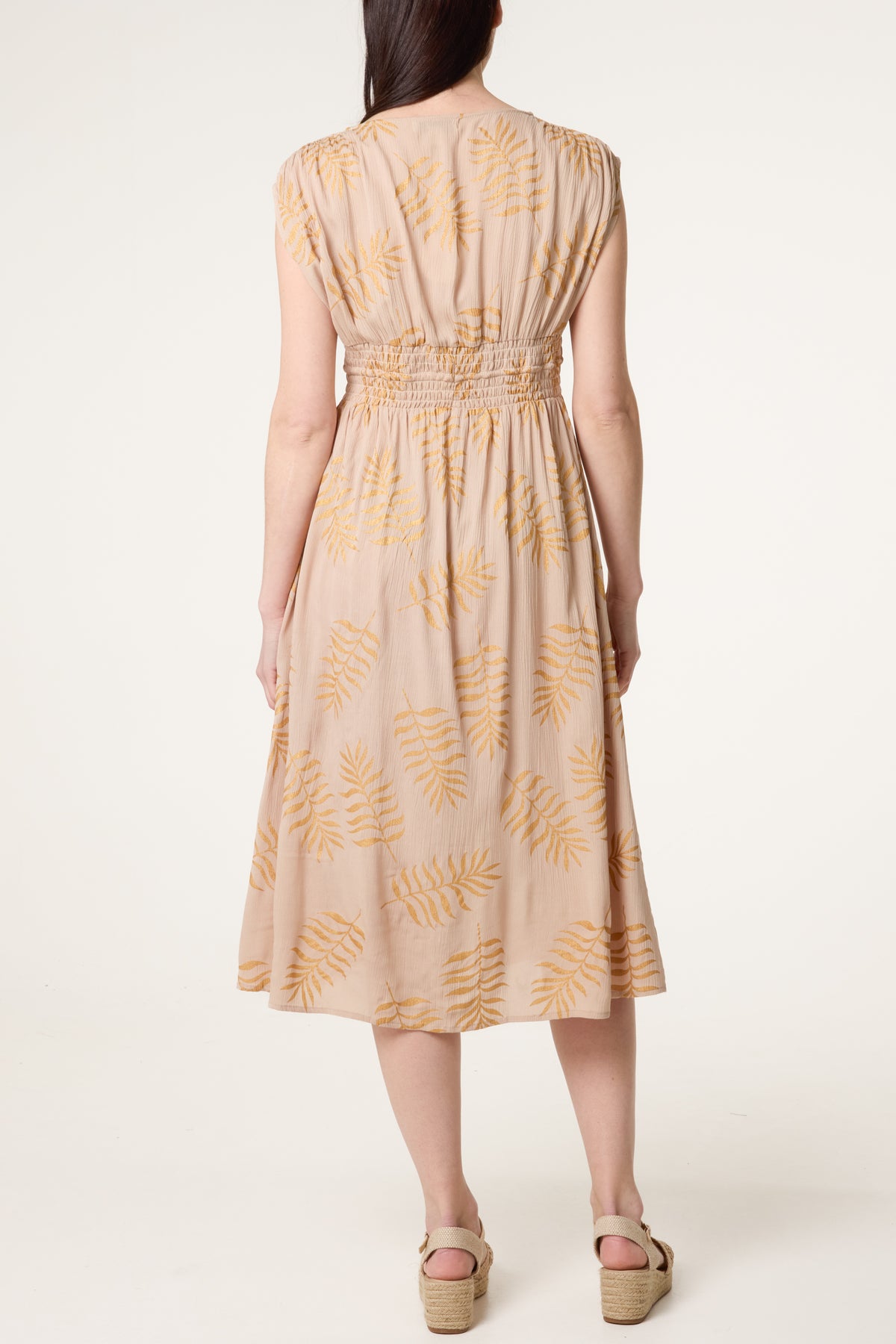 Wrap Front Beaded Dress