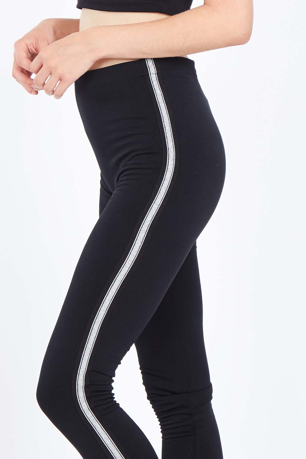 Glitter Stripe Fleece Legging