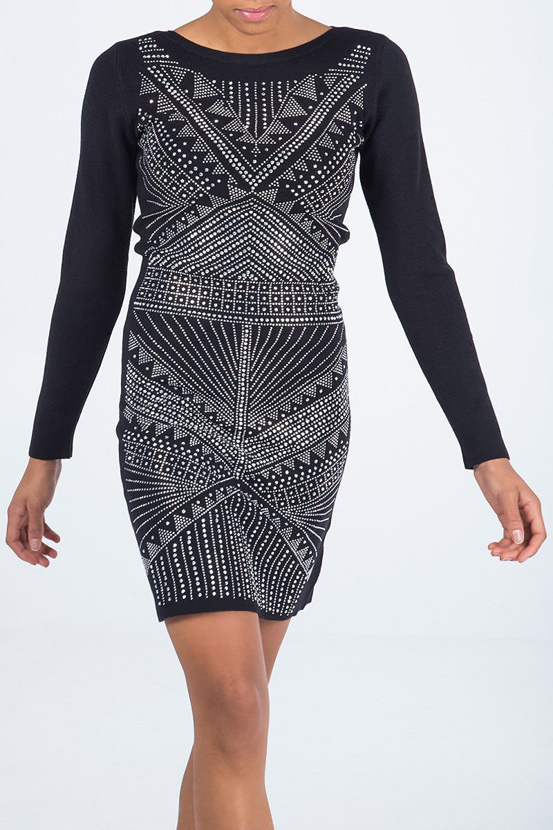 Jewelled Embellished Bodycon Dress