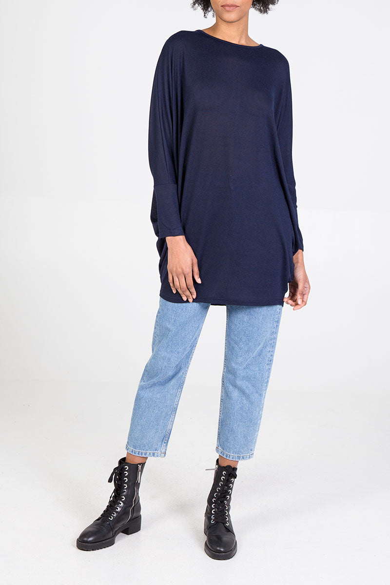 Oversized Batwing Top