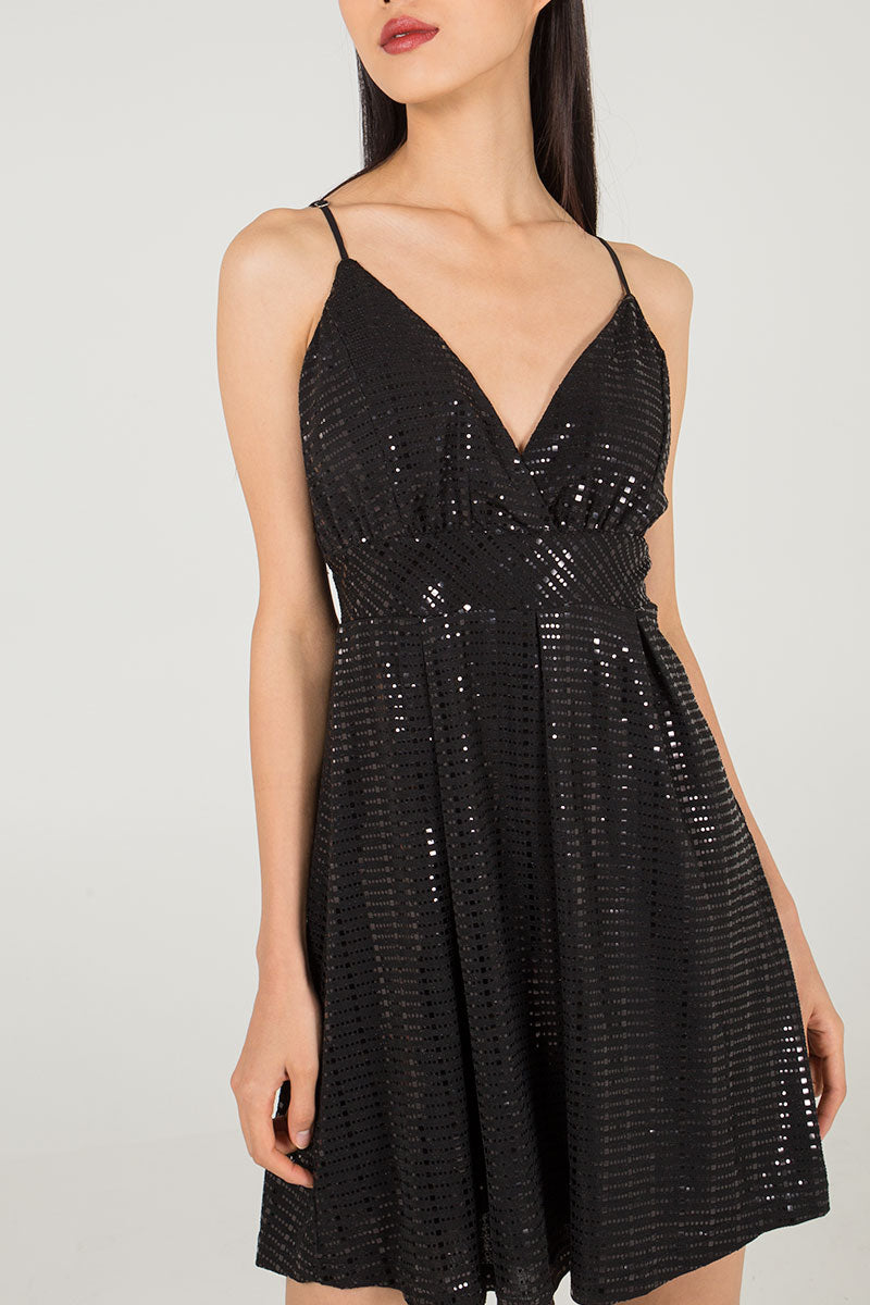 Cami Strap Fit & Flare Party Dress
