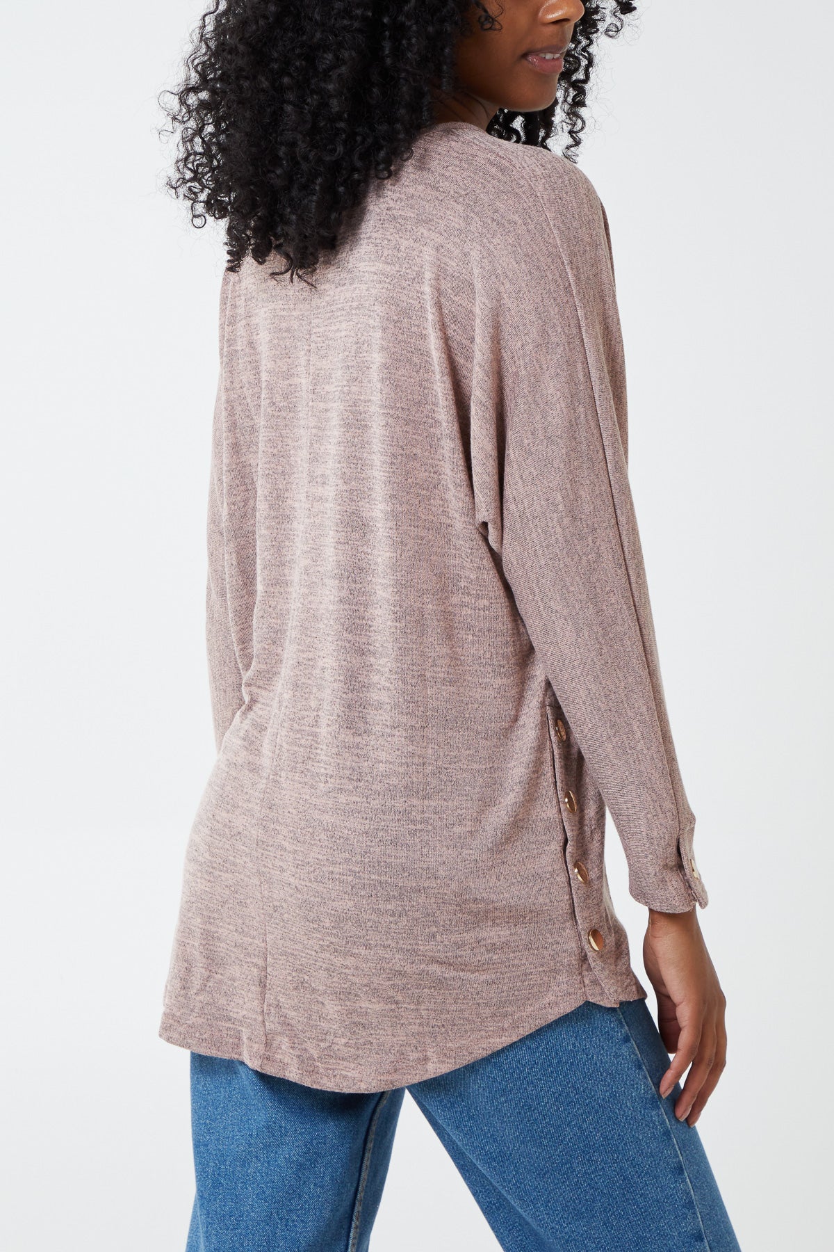 Snap Side Batwing Top