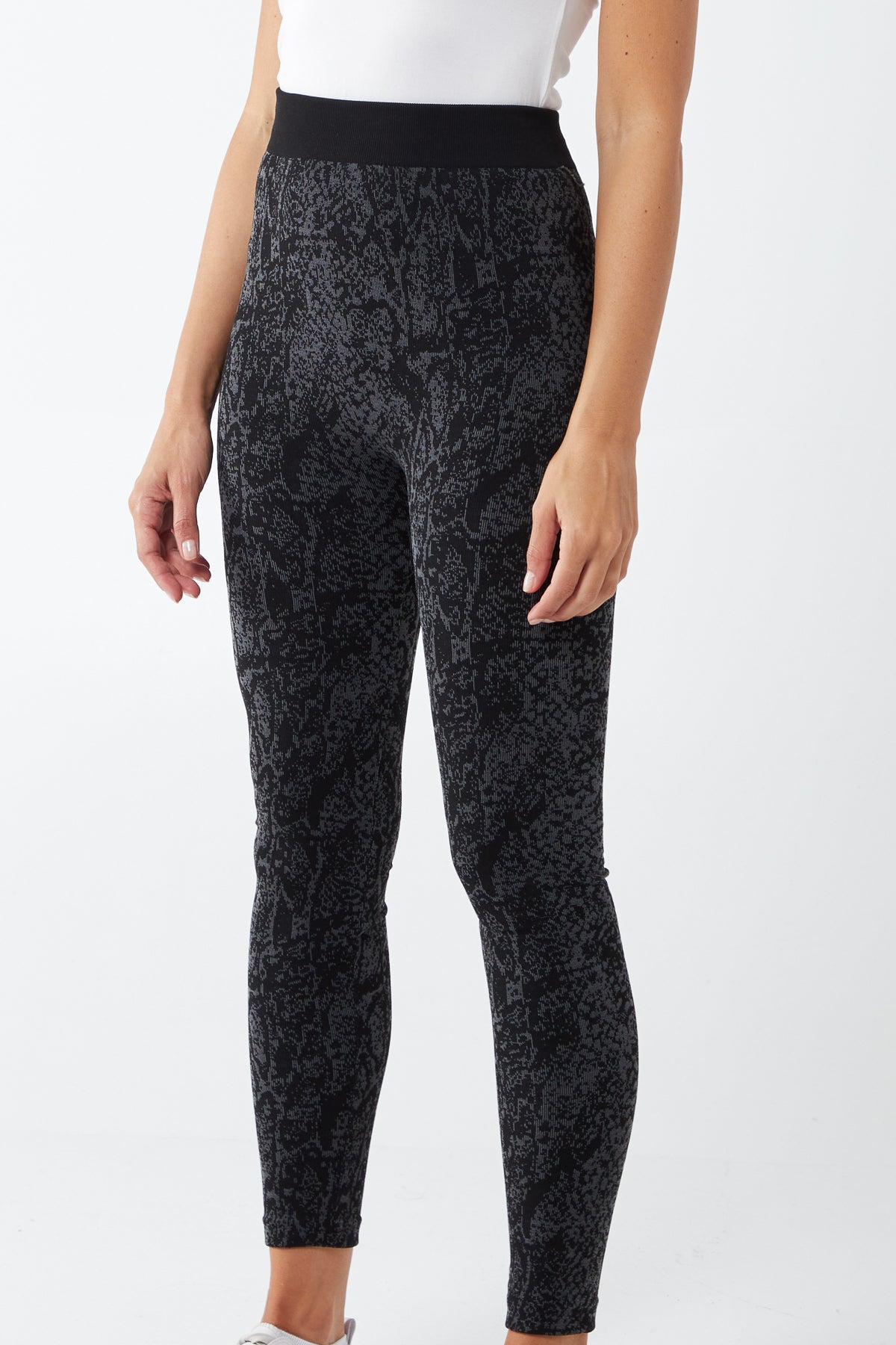 Animal Patterned Fleece Lined Leggings