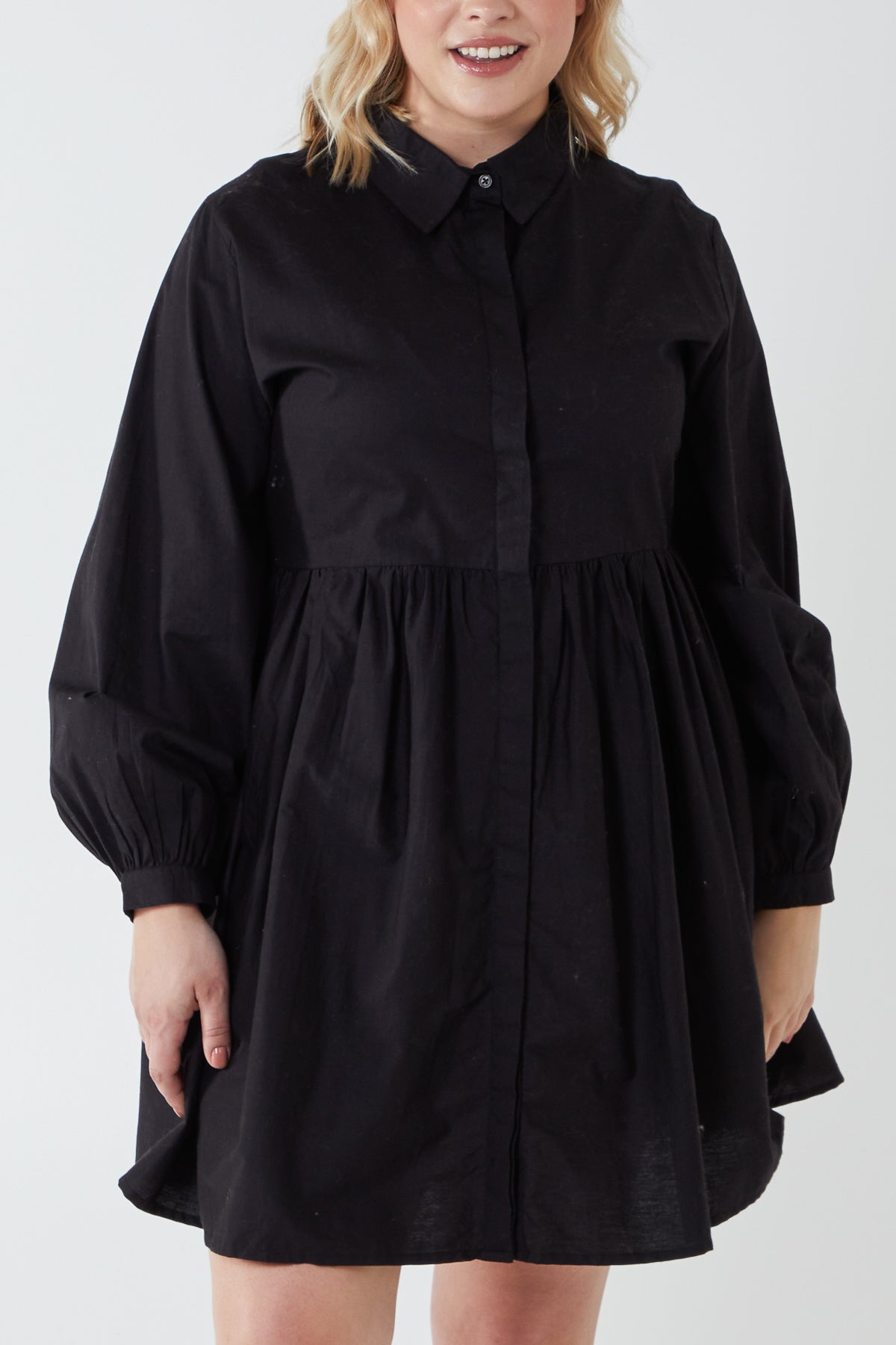 Curve Tunic Shirt Dress