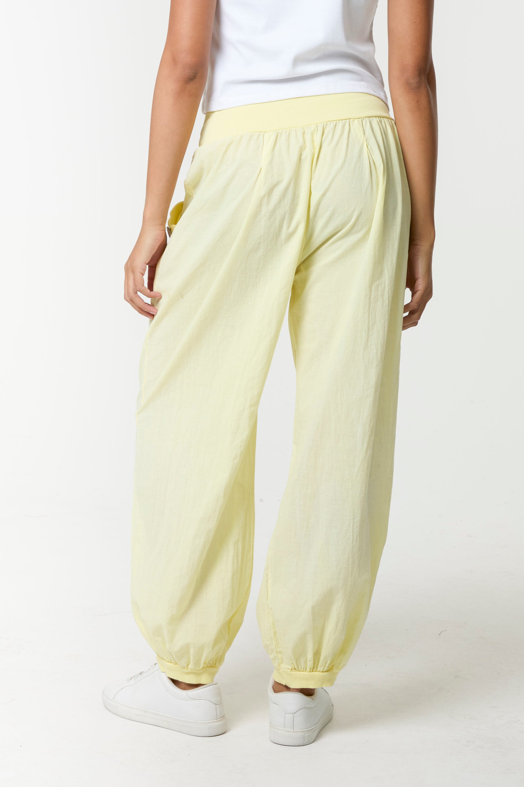 Button Pocket Detail Harem Pants