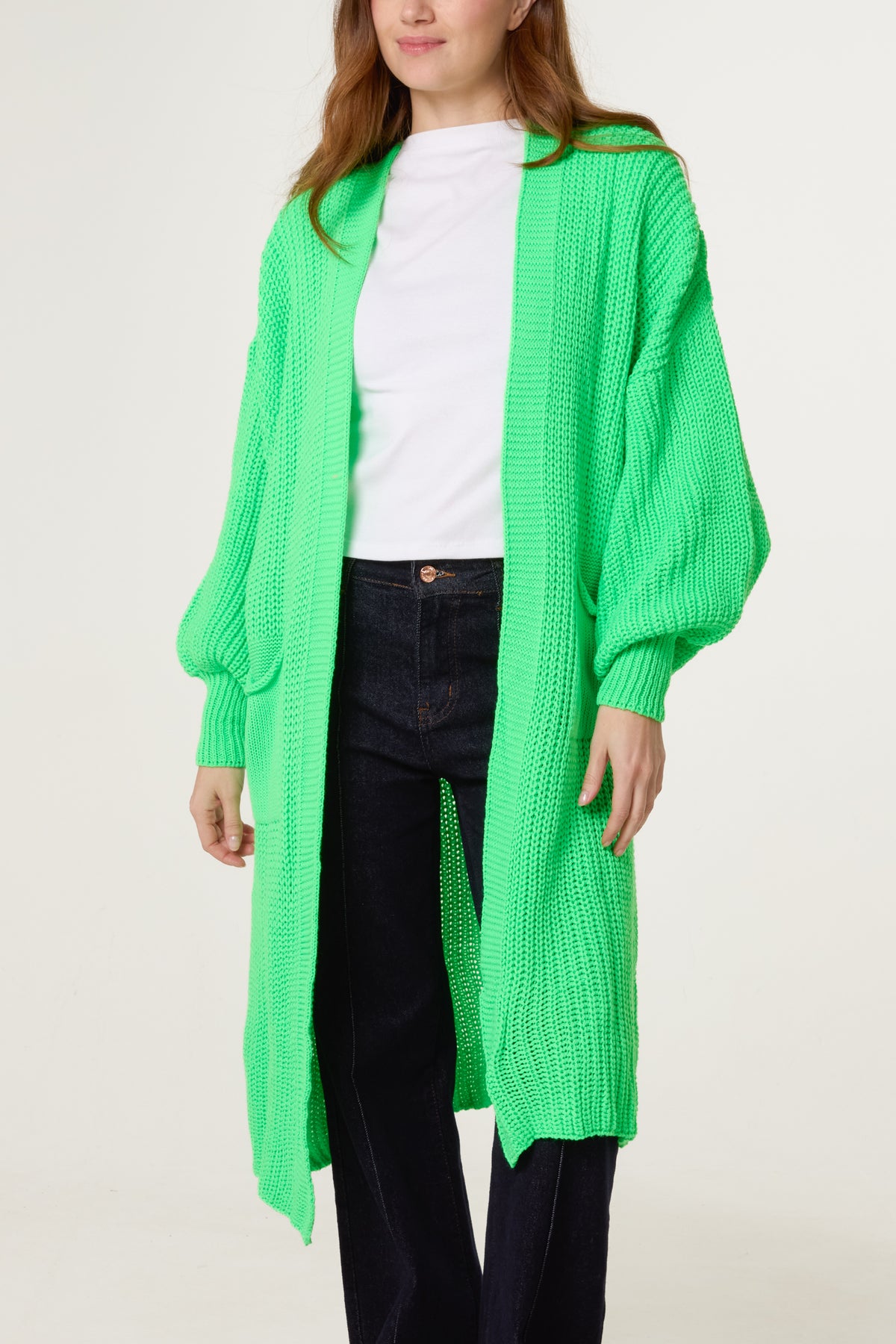 Edge To Edge Knitted Long Cardigan