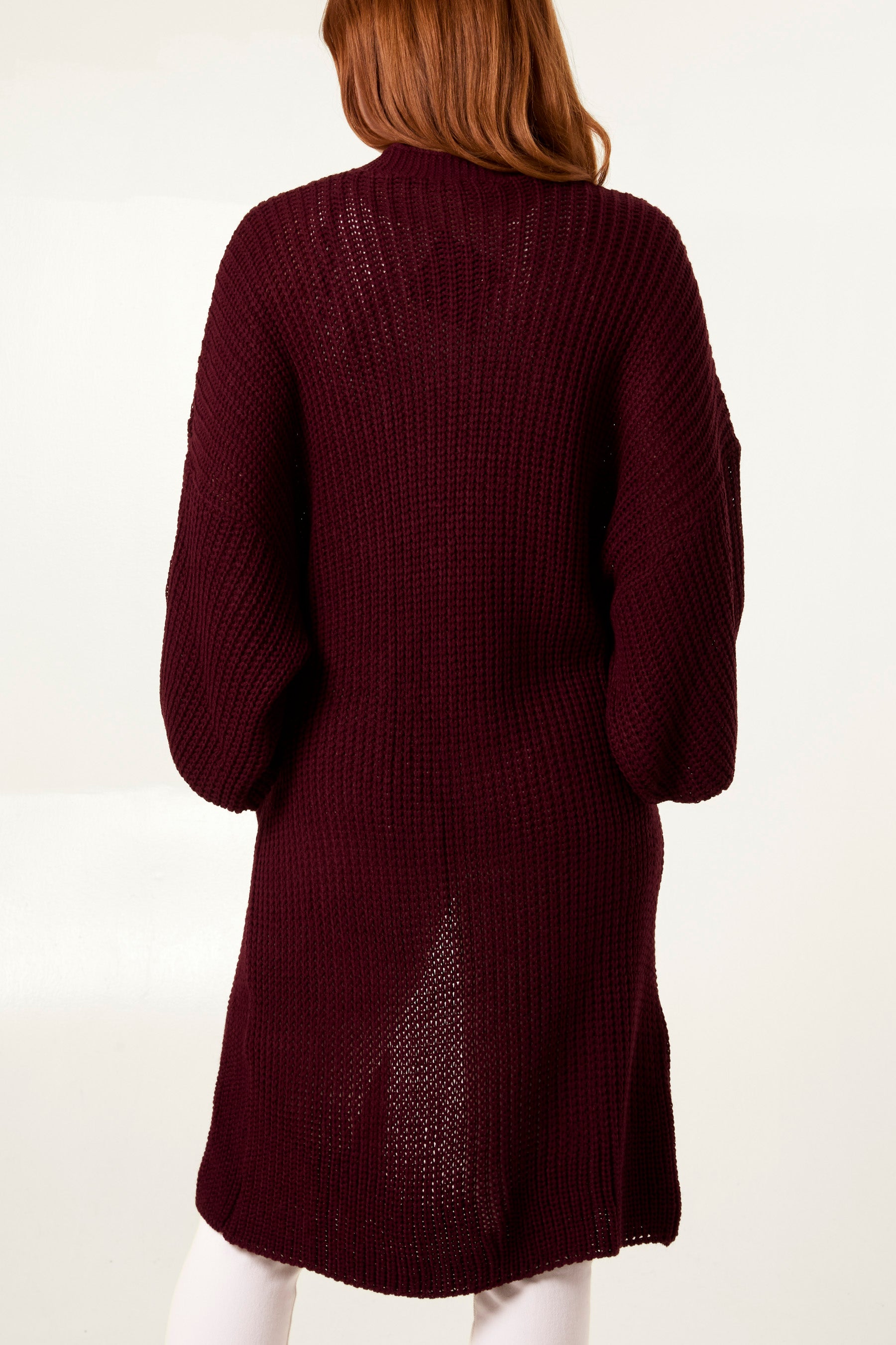 Edge To Edge Knitted Long Cardigan