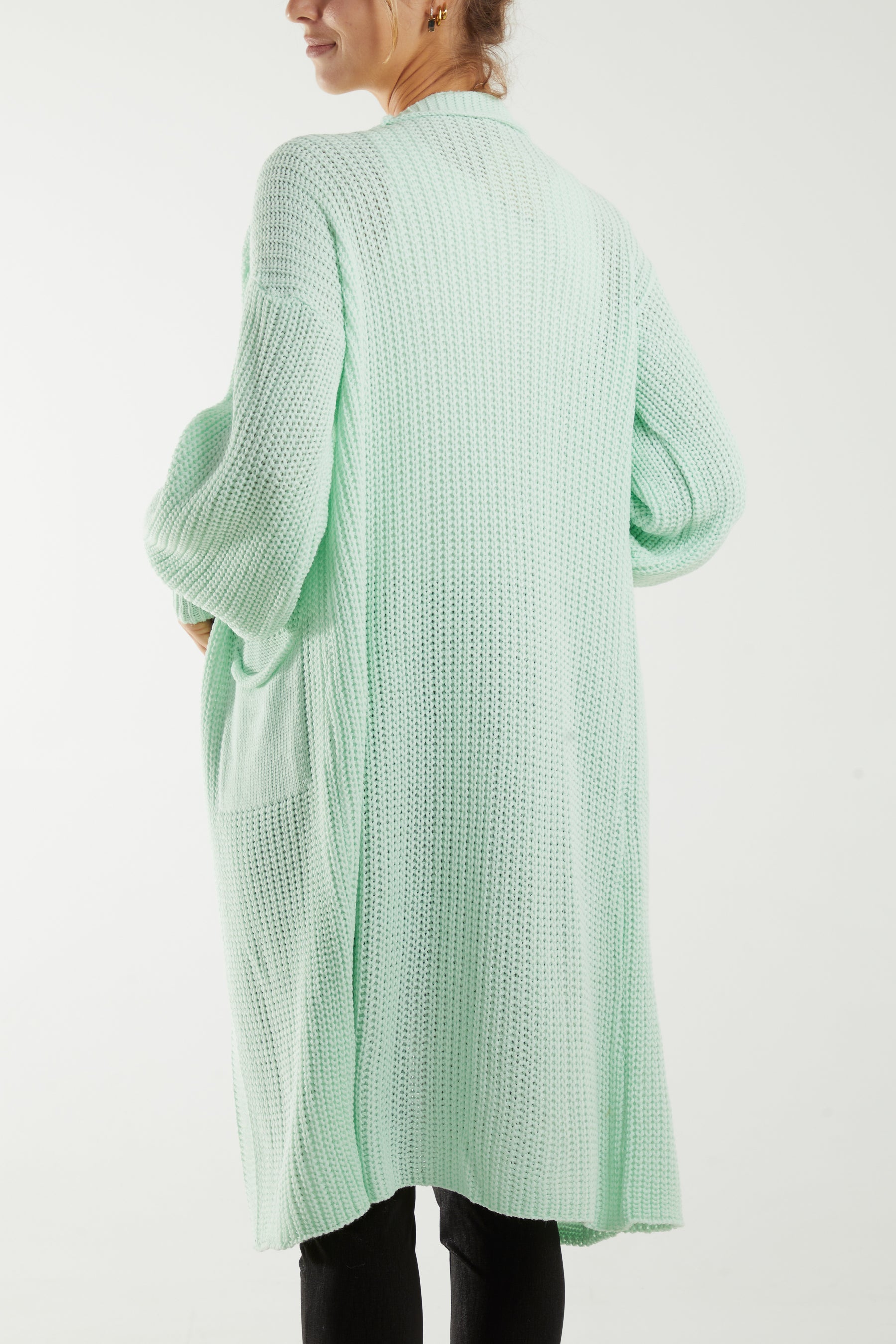Edge To Edge Knitted Long Cardigan