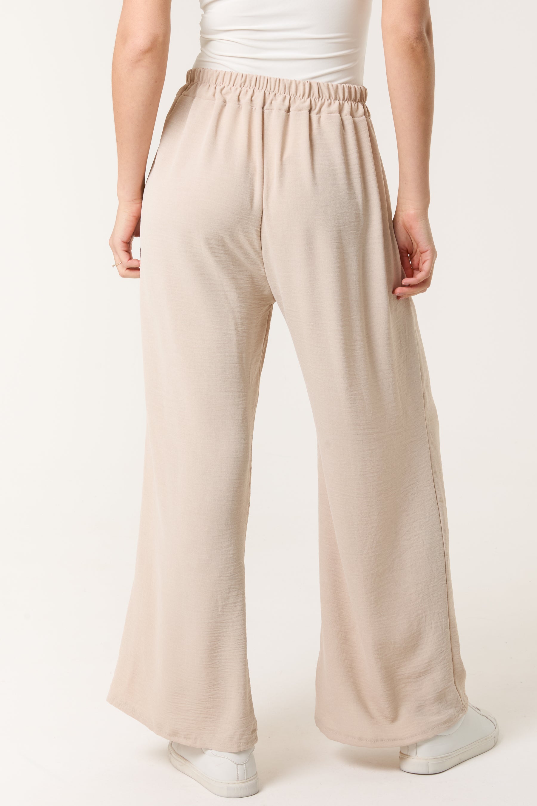 Drawstring Viscose Crepe Trouser