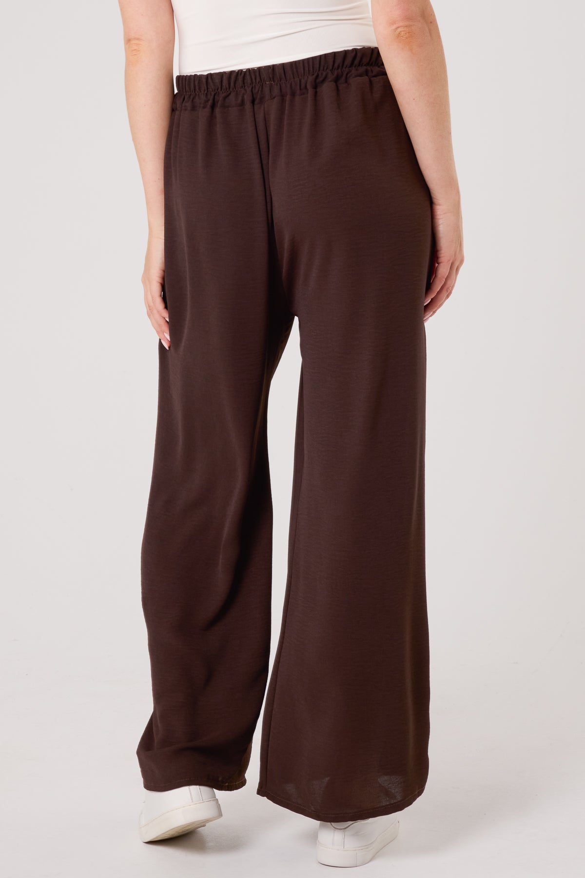 Drawstring Viscose Crepe Trouser