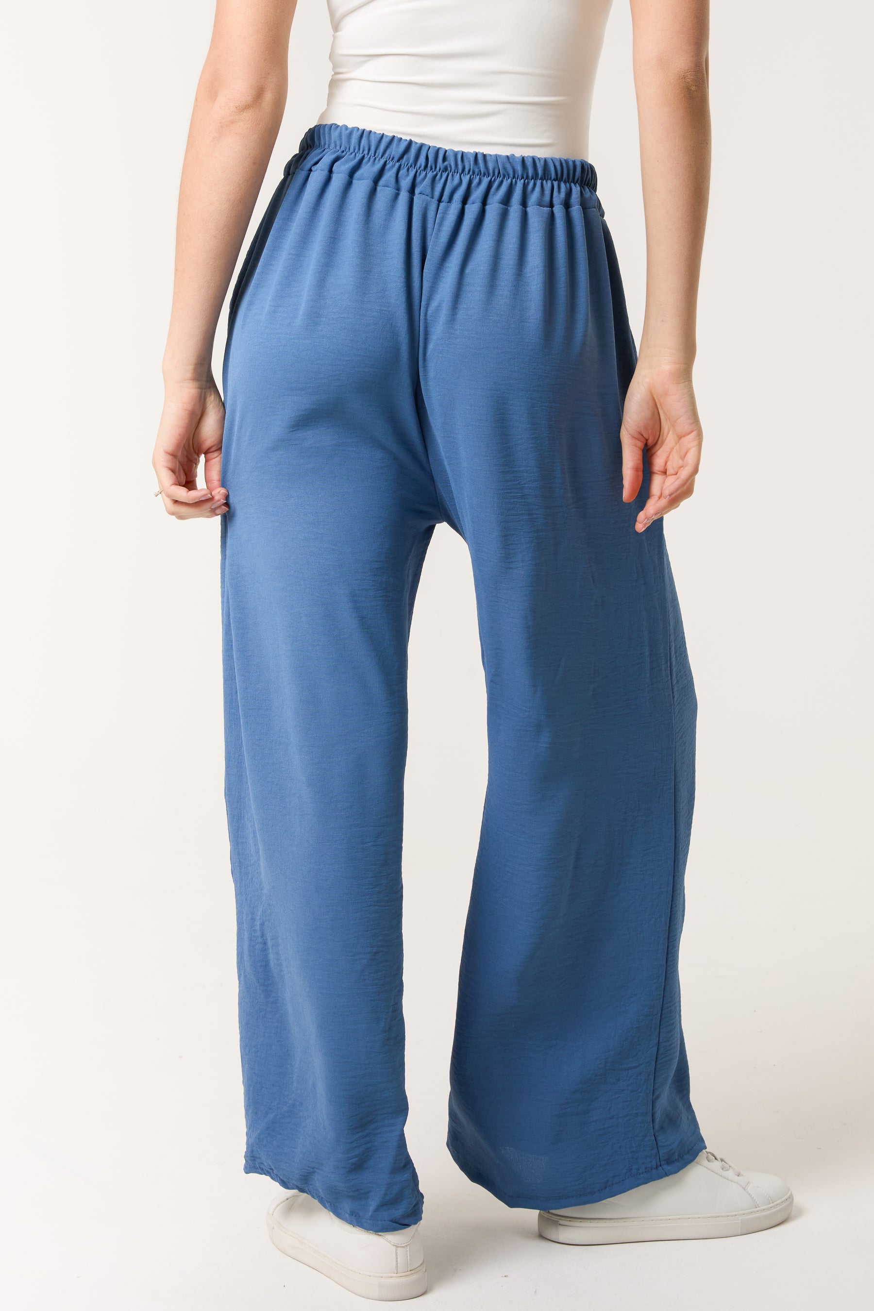 Drawstring Viscose Crepe Trouser