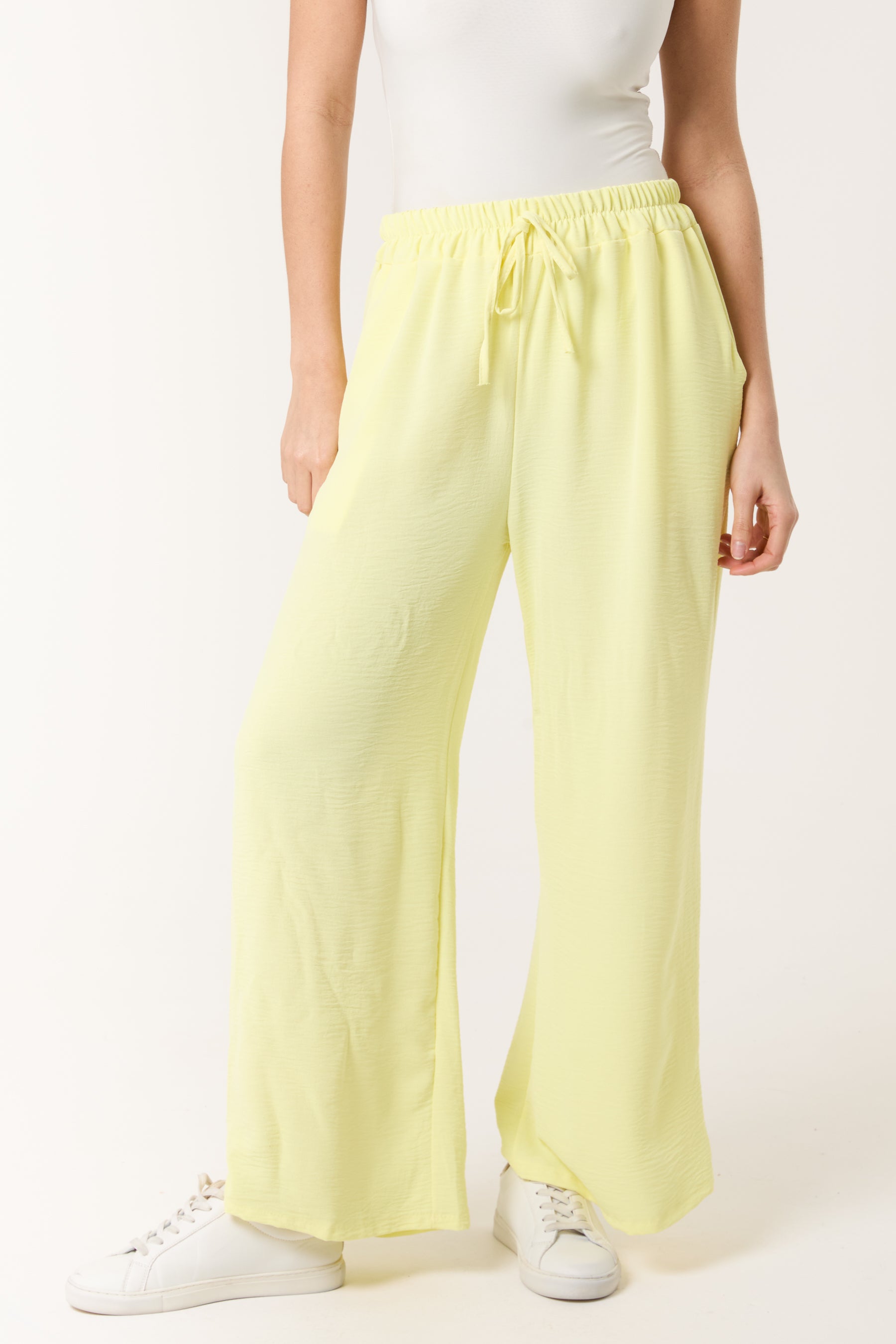 Drawstring Viscose Crepe Trouser