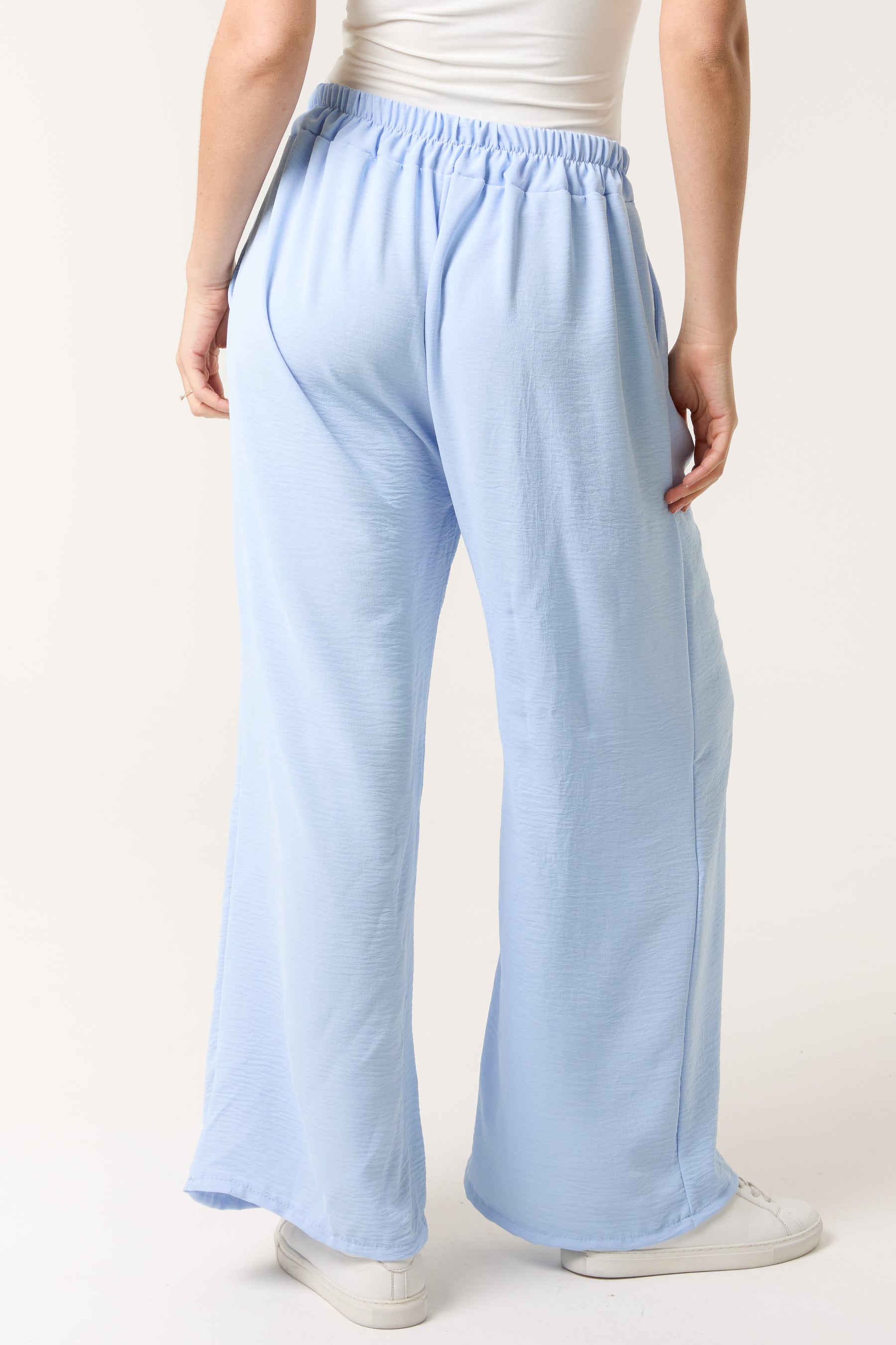 Drawstring Viscose Crepe Trouser