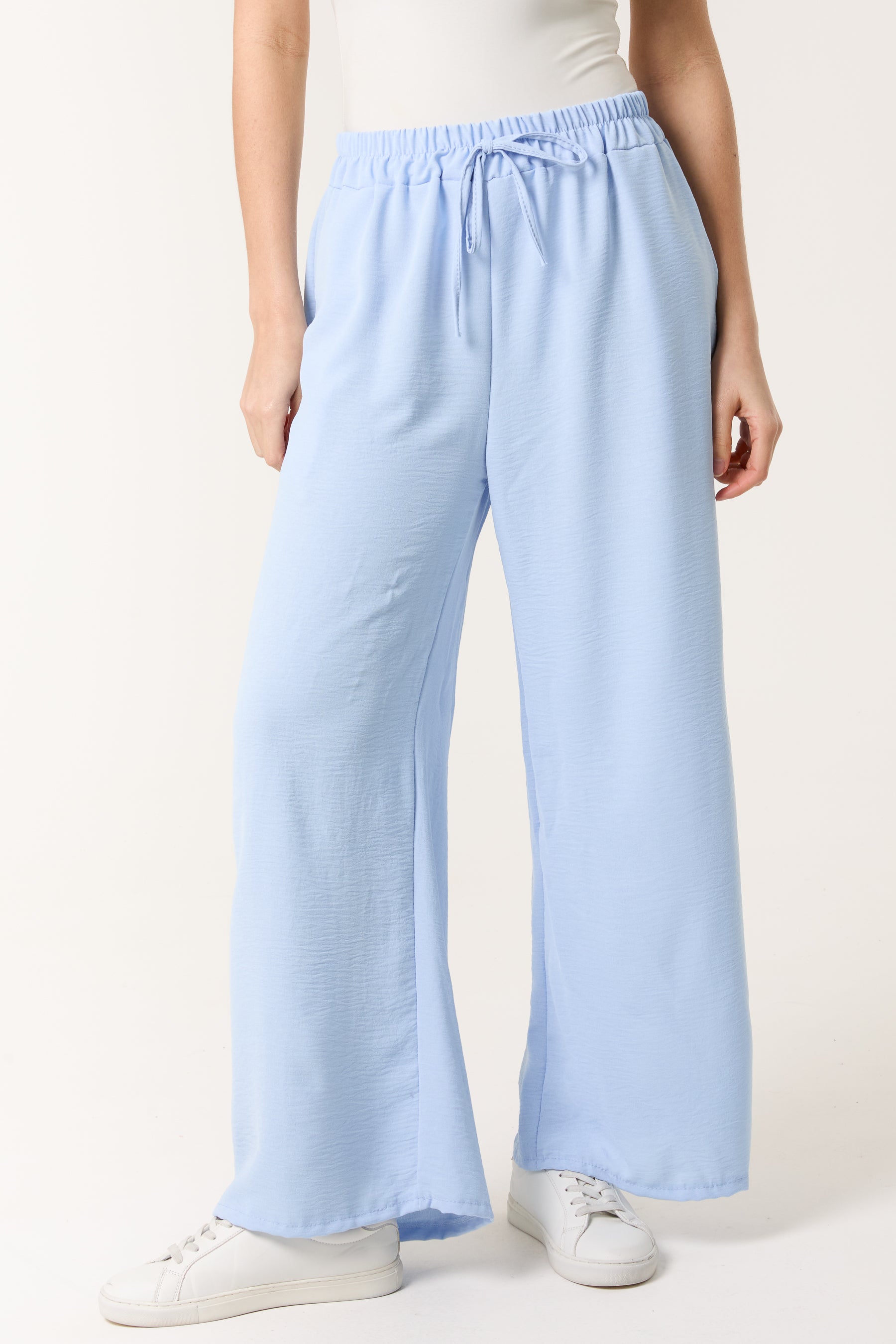Drawstring Viscose Crepe Trouser