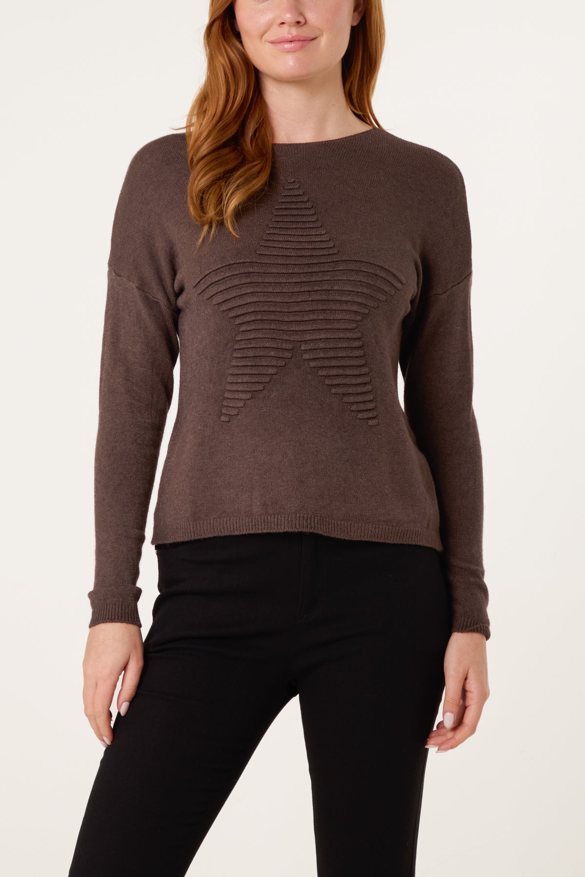 Ribbed Star Jumper