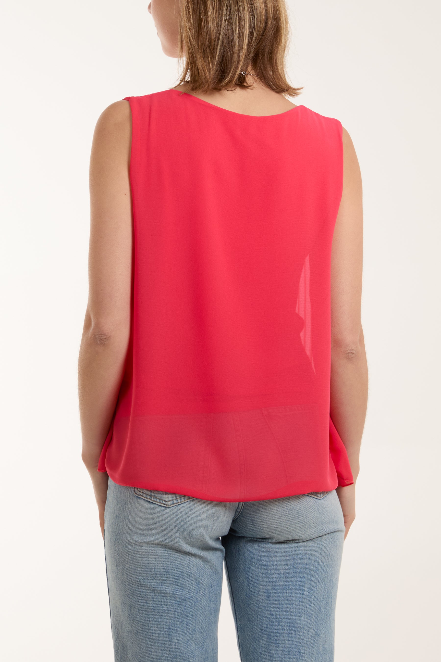 Pleated Necklace Vest