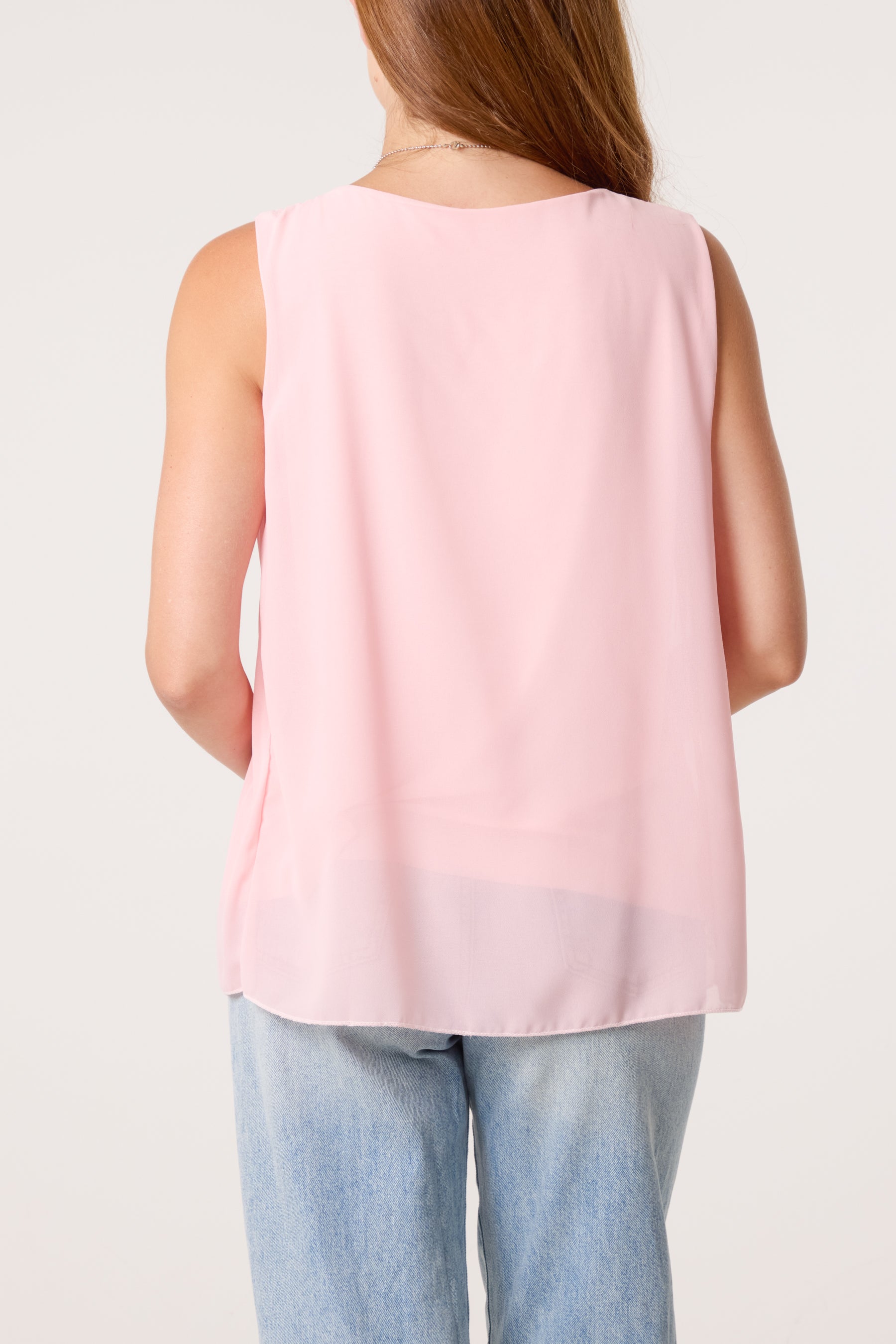 Pleated Necklace Vest