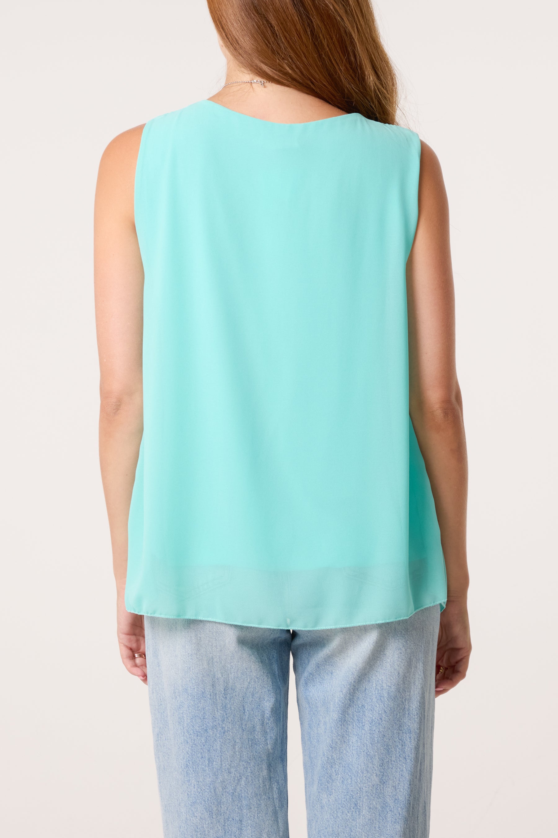 Pleated Necklace Vest