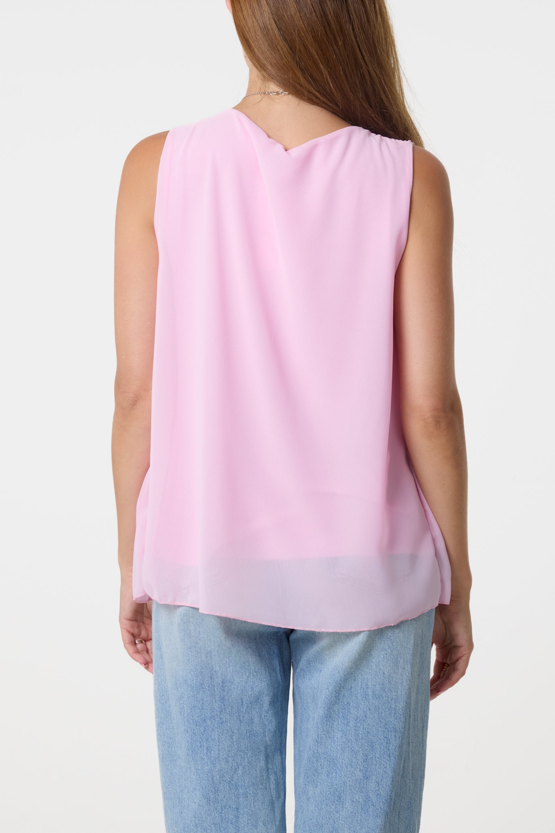 Pleated Necklace Vest