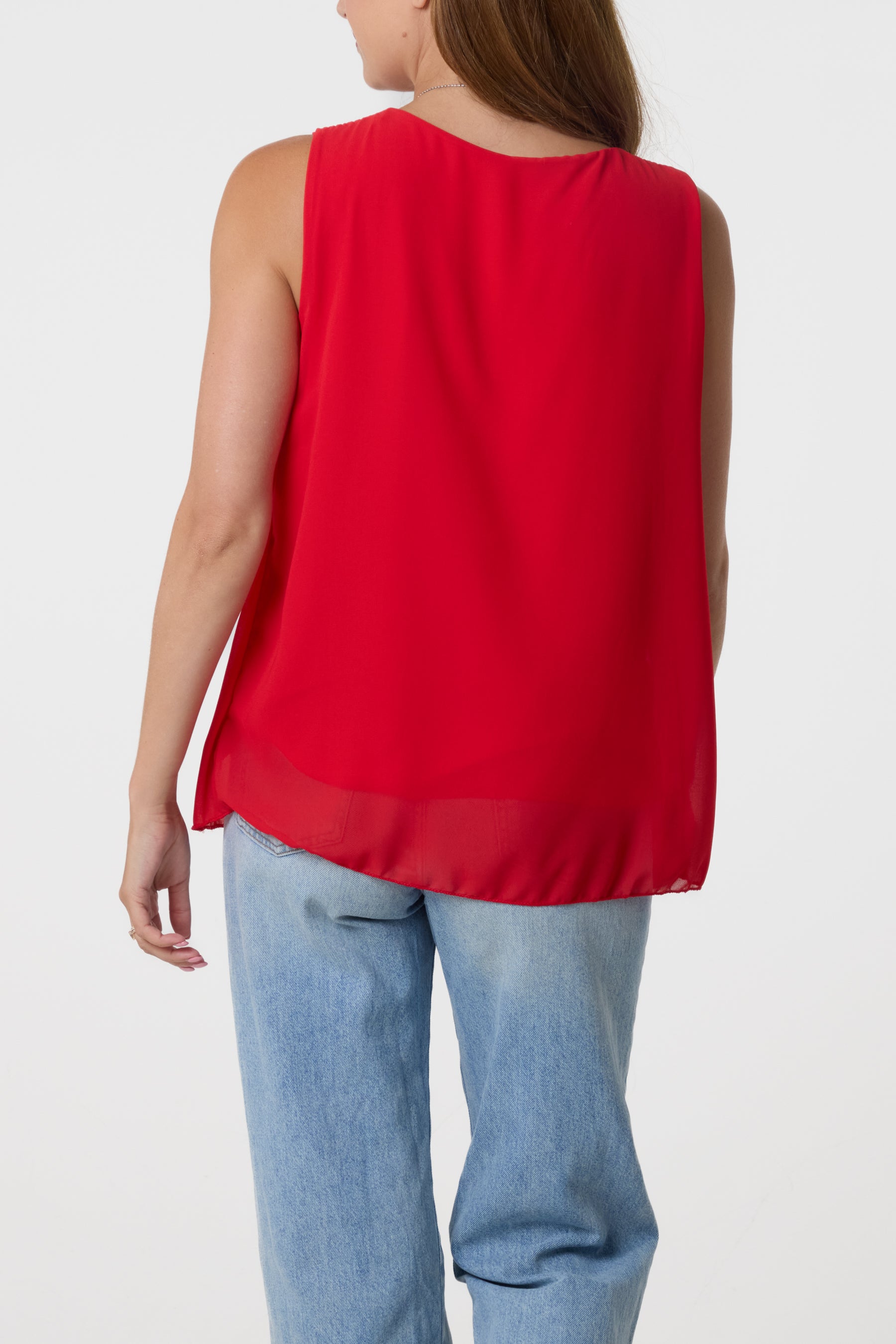 Pleated Necklace Vest