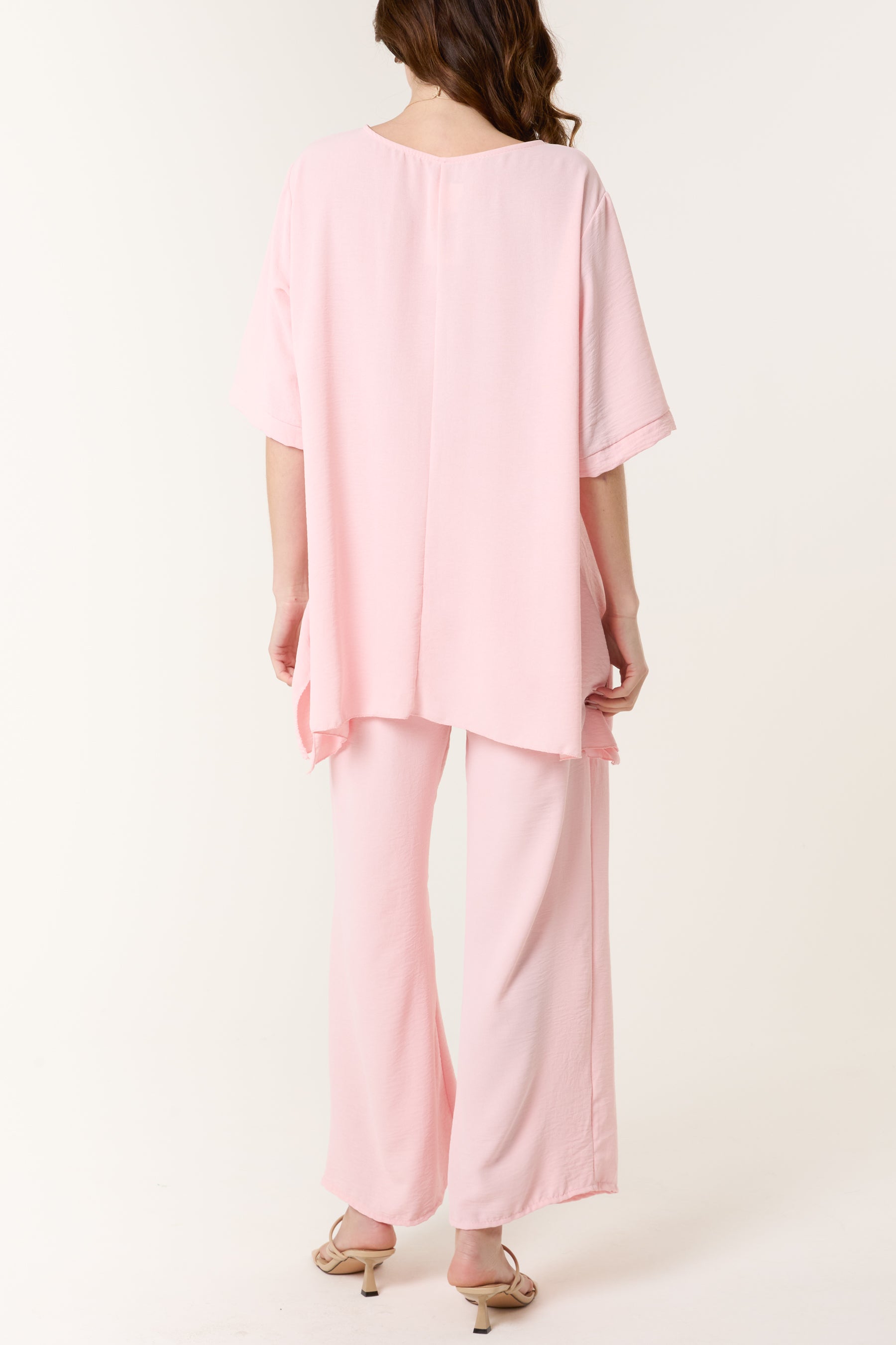 Oversized Necklace Top & Trouser Set