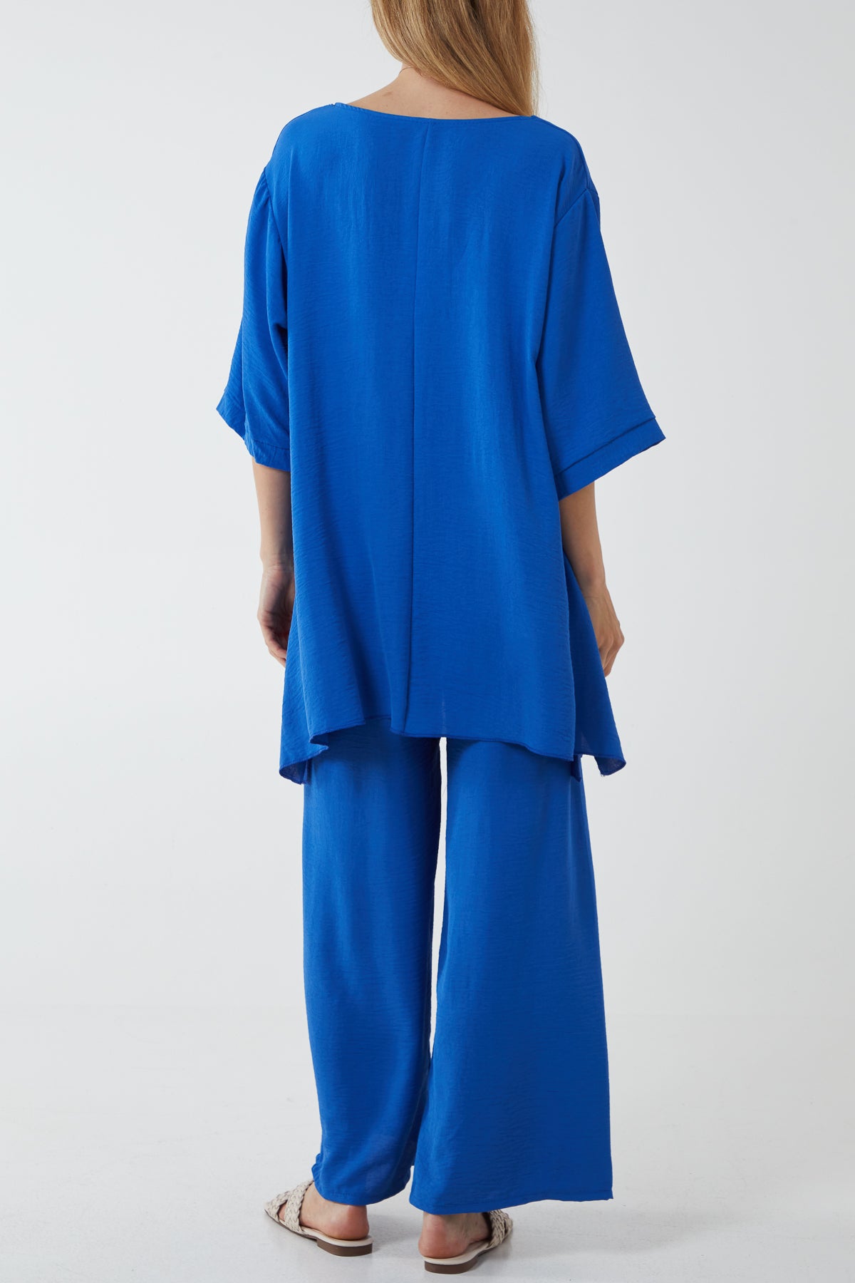 Oversized Necklace Top & Trouser Set