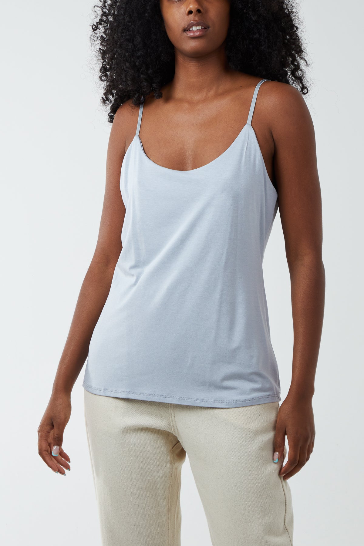 Adjustable Cami Strap Semi Lined Vest